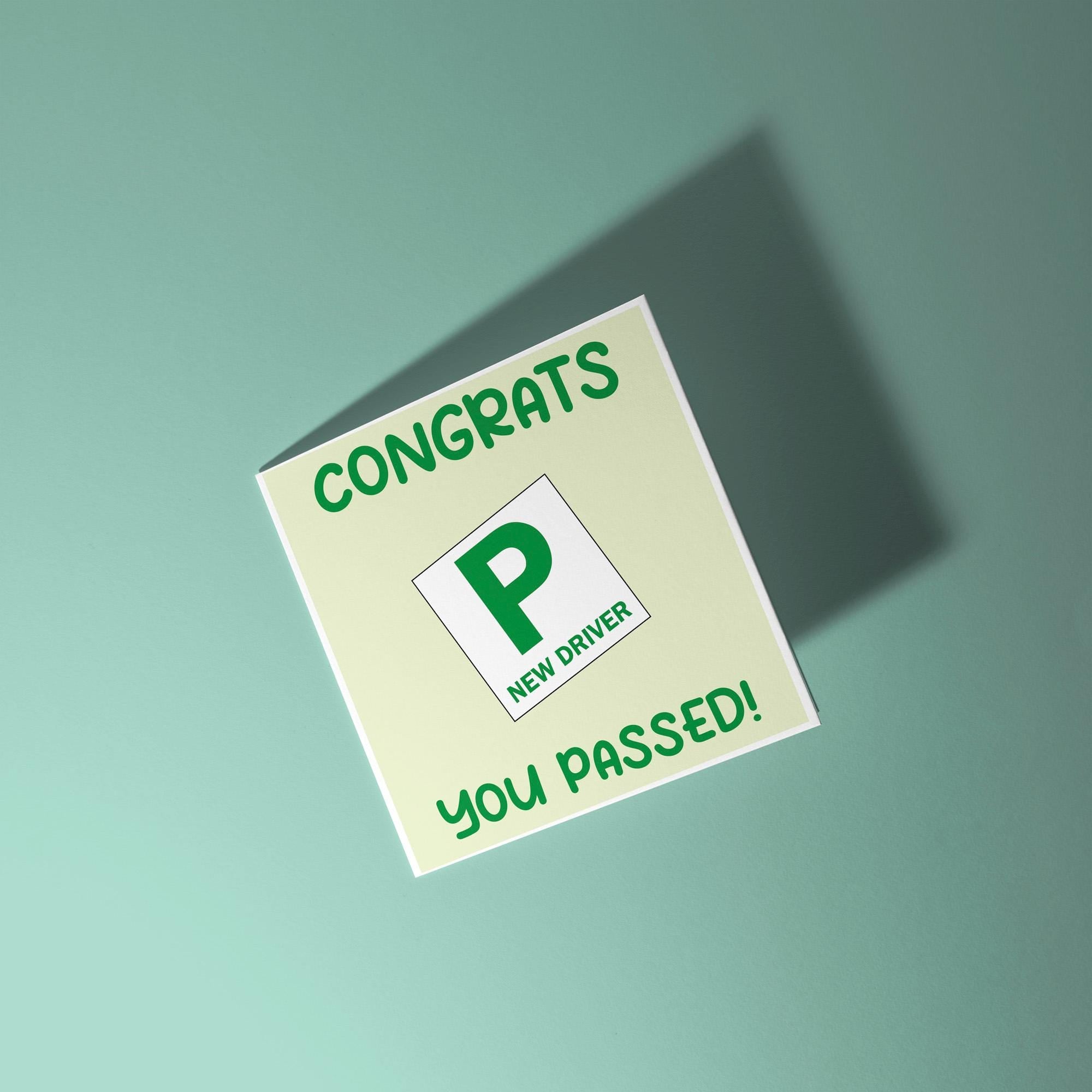 Congrats You've Passed - Congratulations On Passing Your Driving Test Card