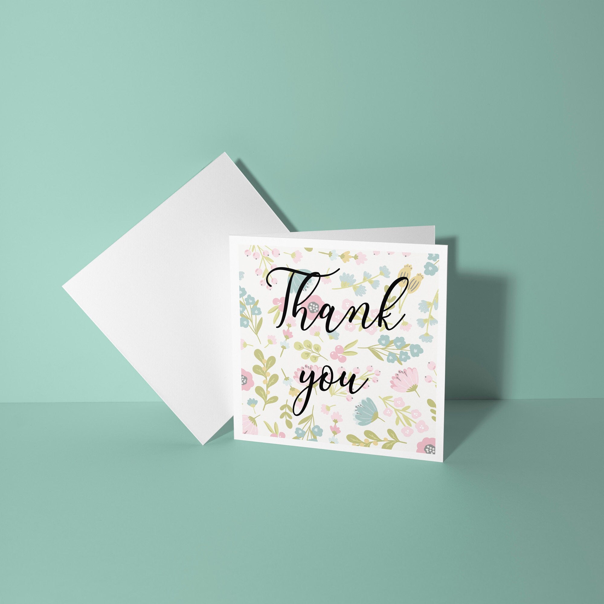 Floral - Thank You Card