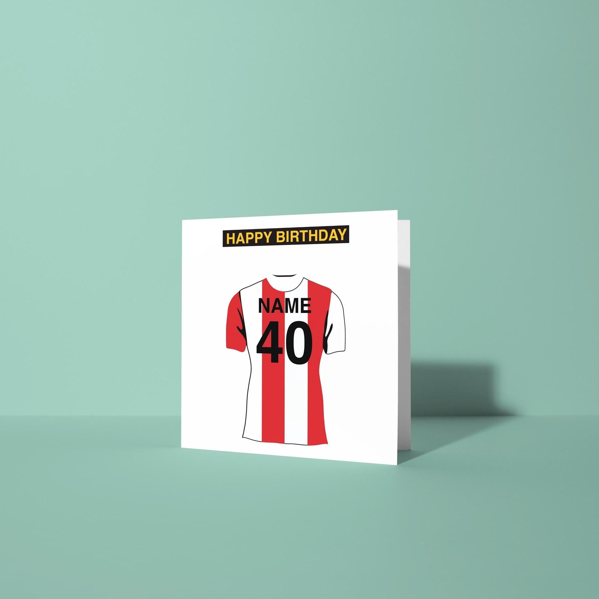 Southampton Themed Personalised Birthday Card