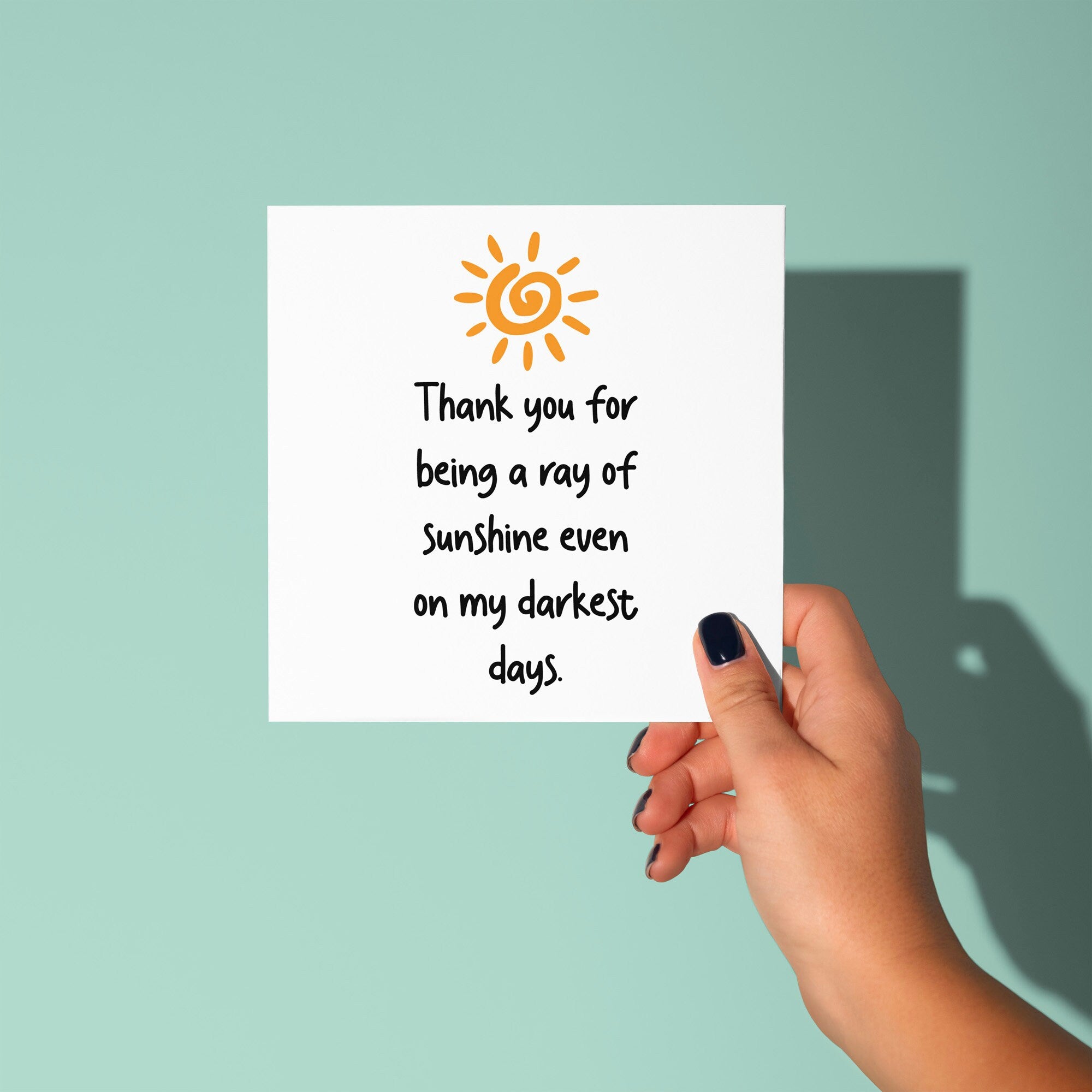 Ray Of Sunshine - Thank You Card