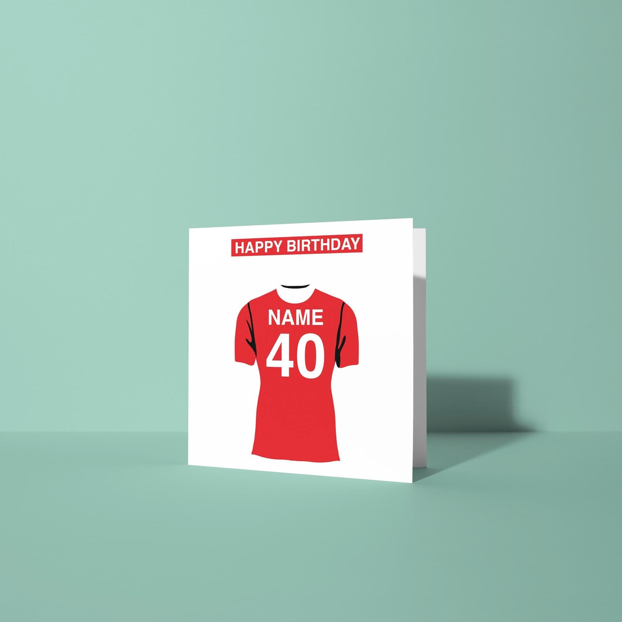 Nottingham Forest Themed Personalised Birthday Card