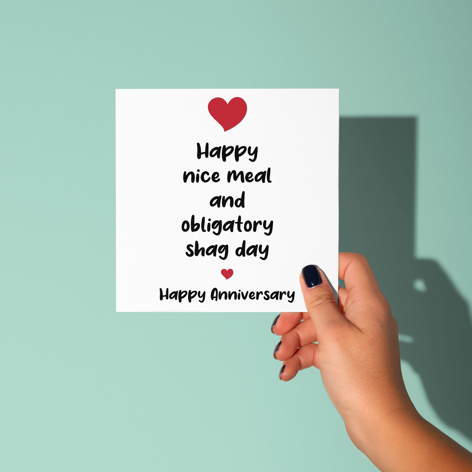 Happy Meal and Shag Day - Anniversary & Valentine's Day Card