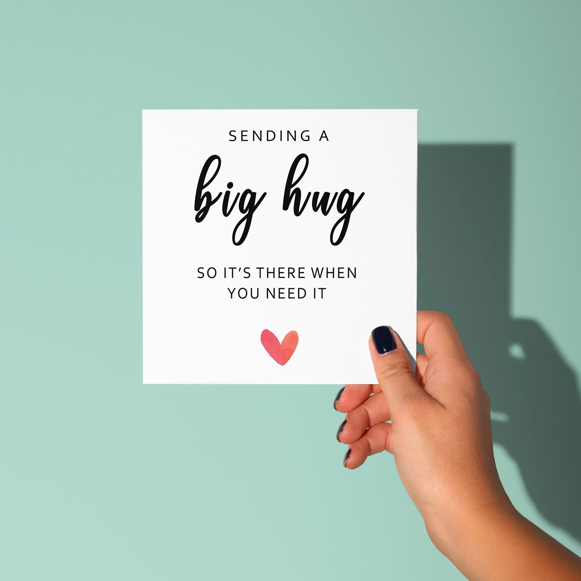 Sending a Big Hug - Sympathy Card