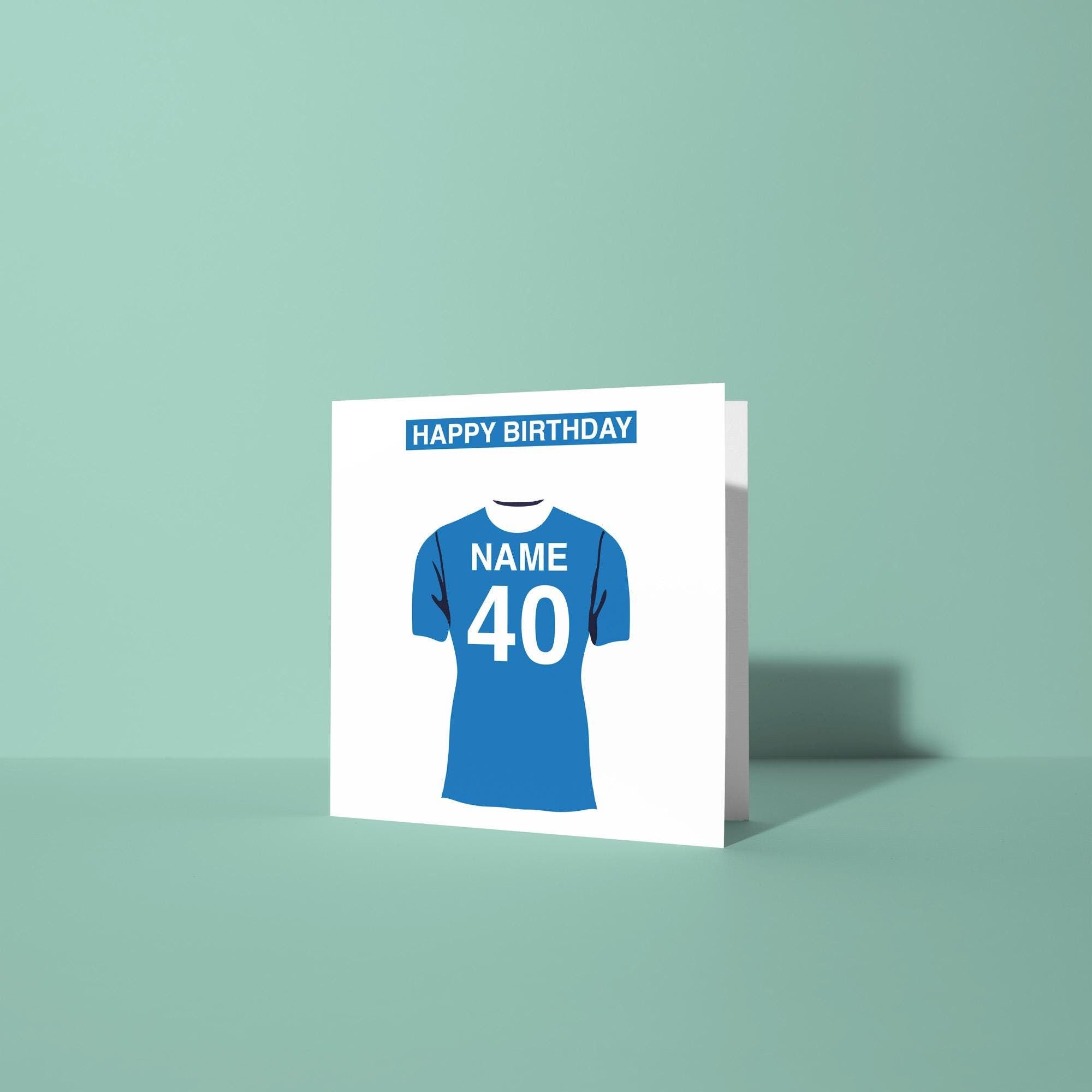 Cardiff City F.C. Themed Personalised Birthday Card