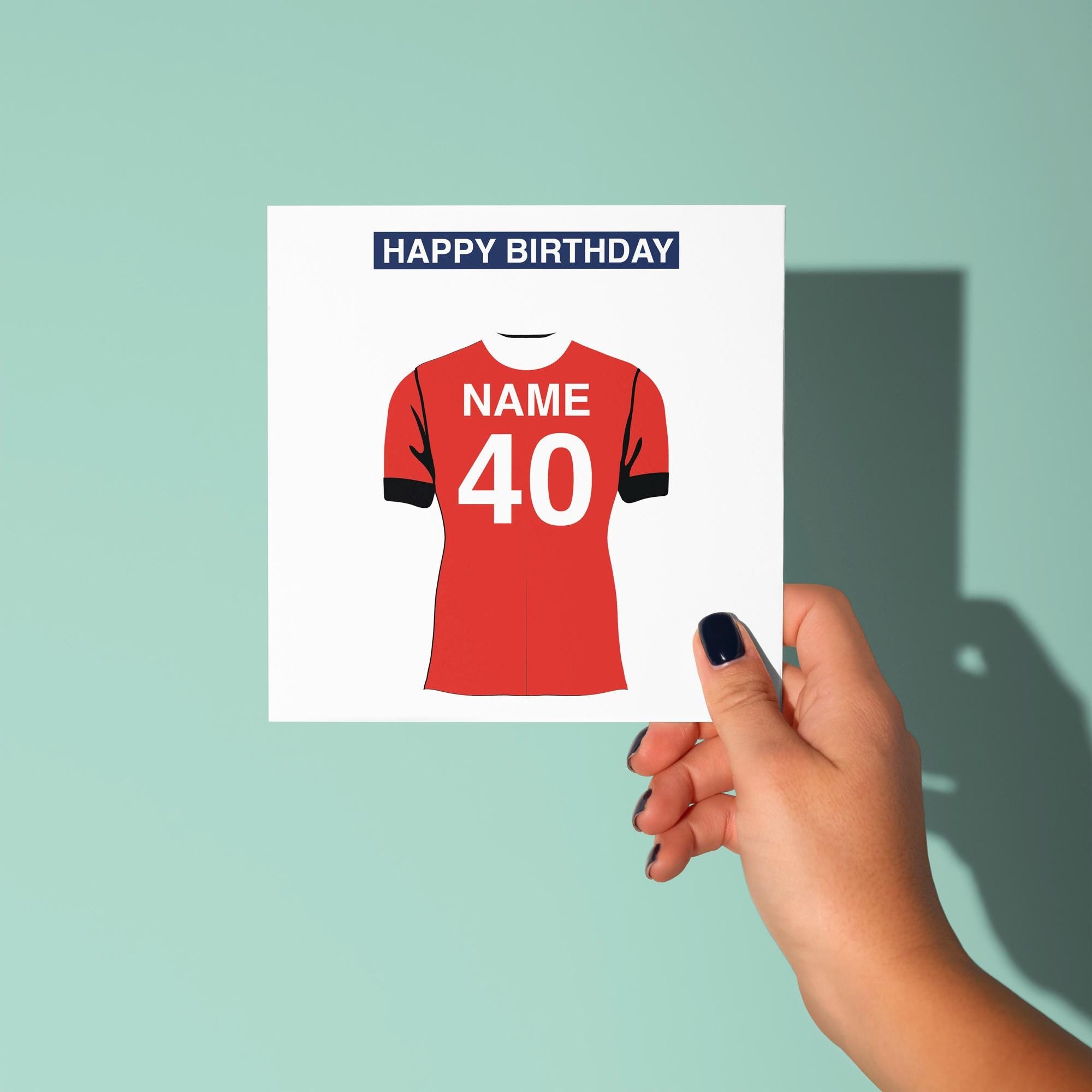 Luton Town F.C. Themed Personalised Birthday Card - Birthday Card
