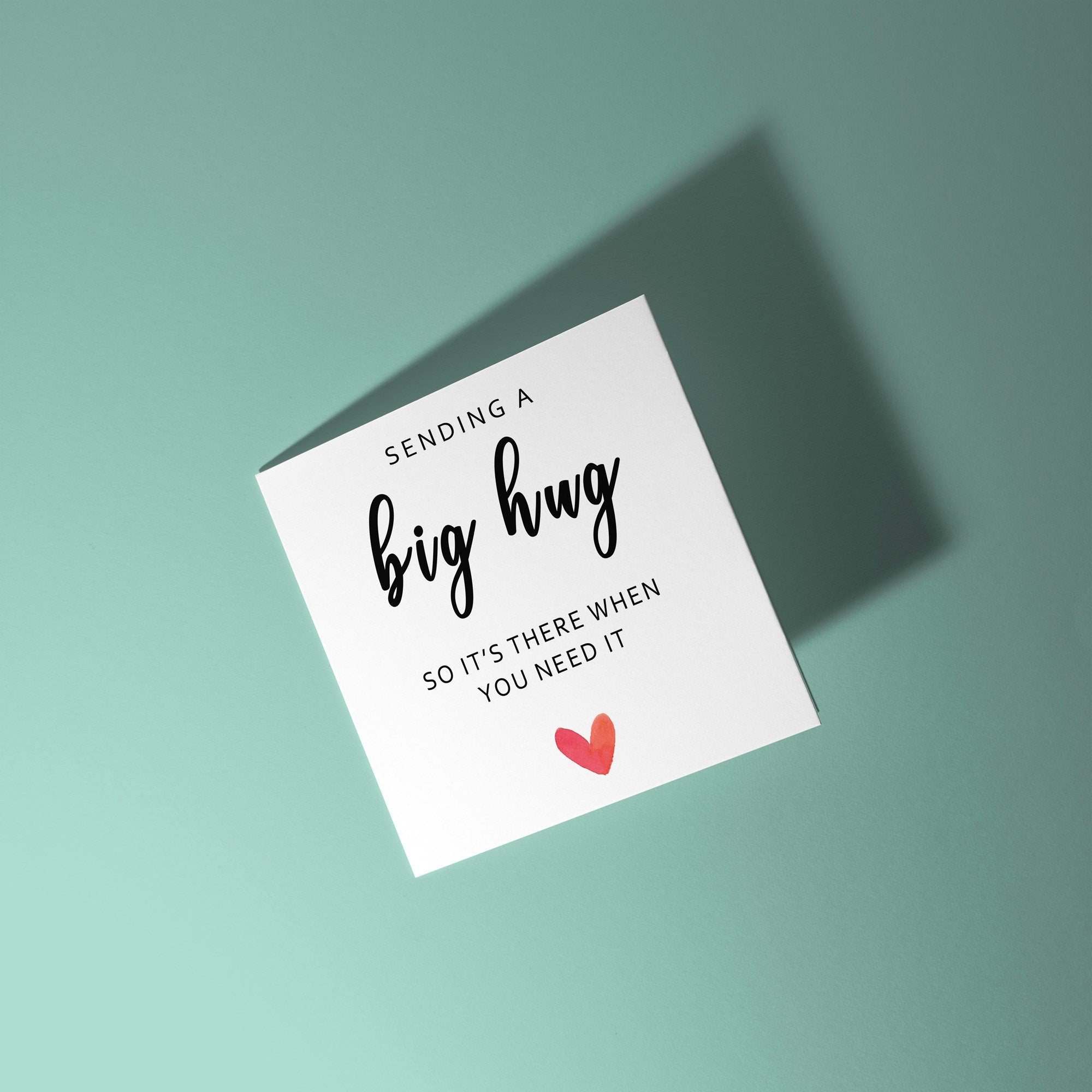 Sending a Big Hug - Sympathy Card