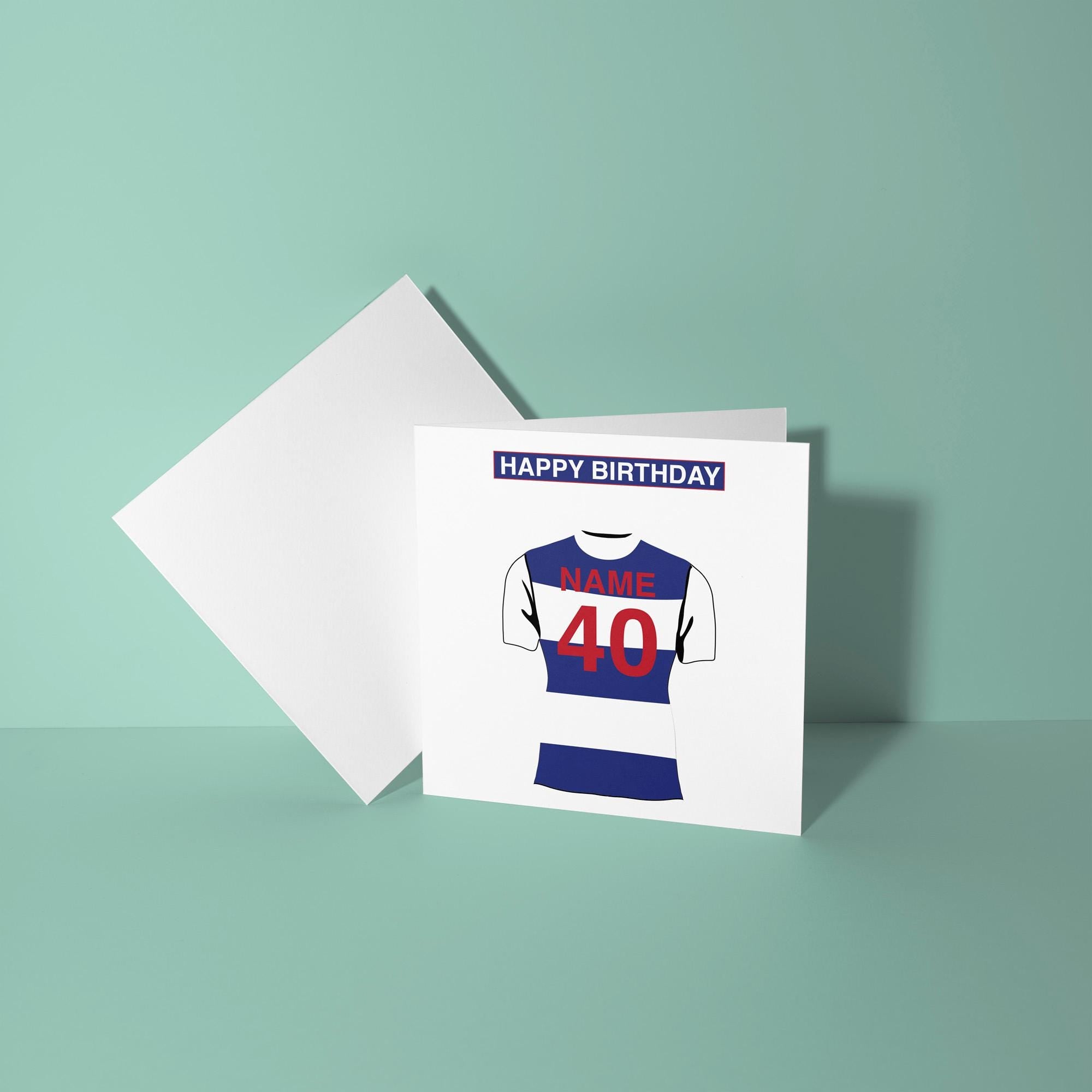 Queens Park Rangers F.C. Themed Personalised Birthday Card