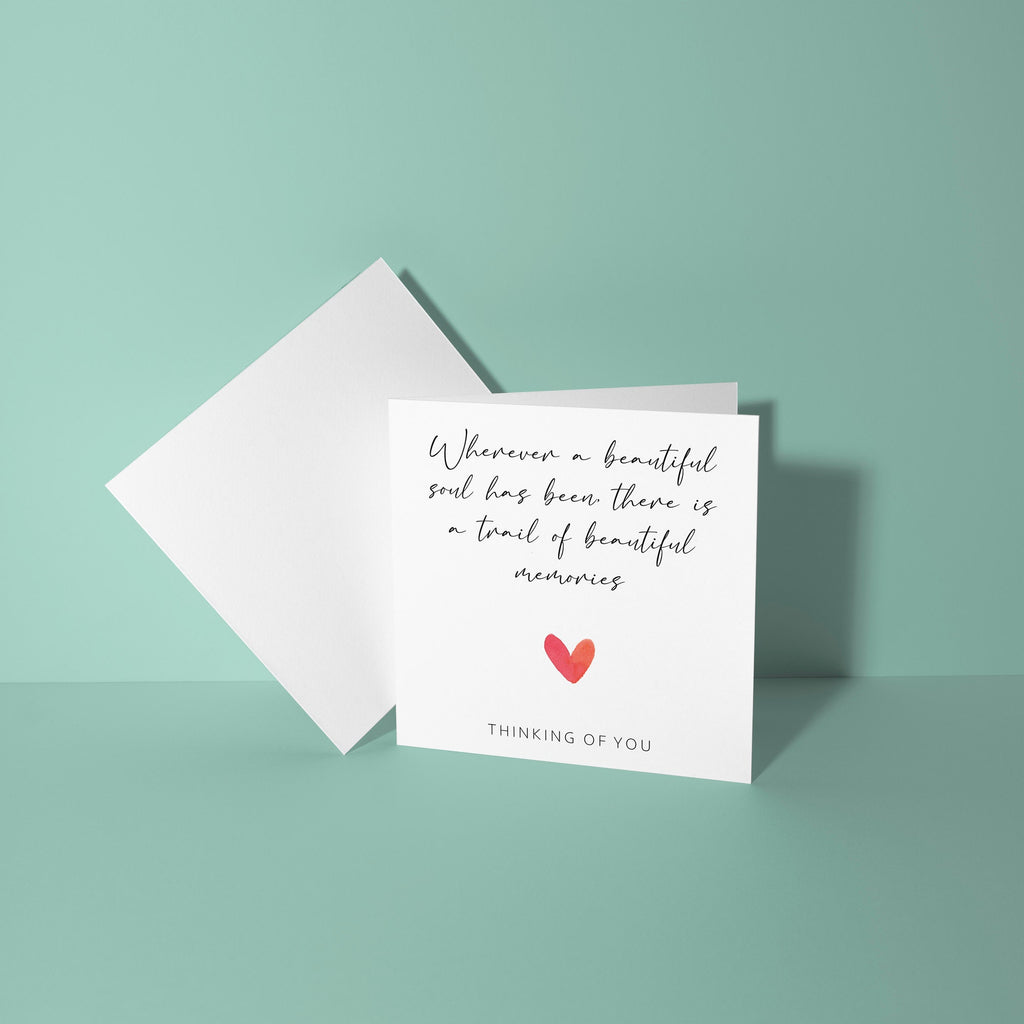 Beautiful Soul Beautiful Memories - Sympathy Card
