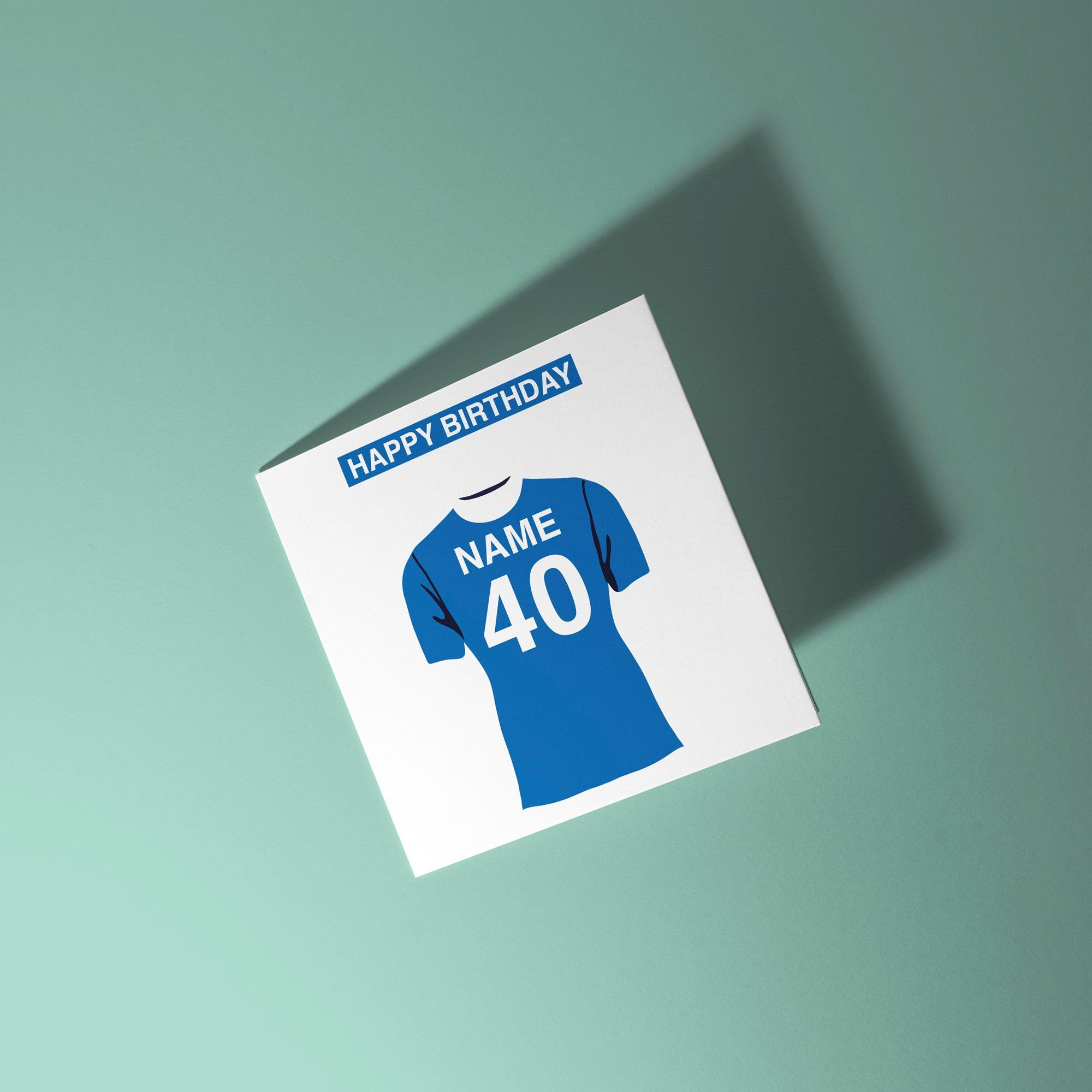 Cardiff City F.C. Themed Personalised Birthday Card