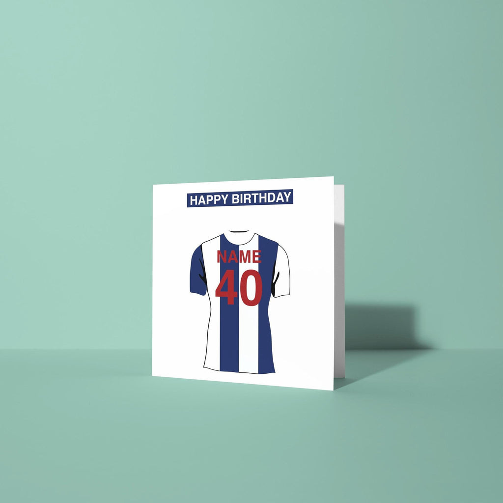 West Bromwich Albion F.C. Themed Personalised Birthday Card