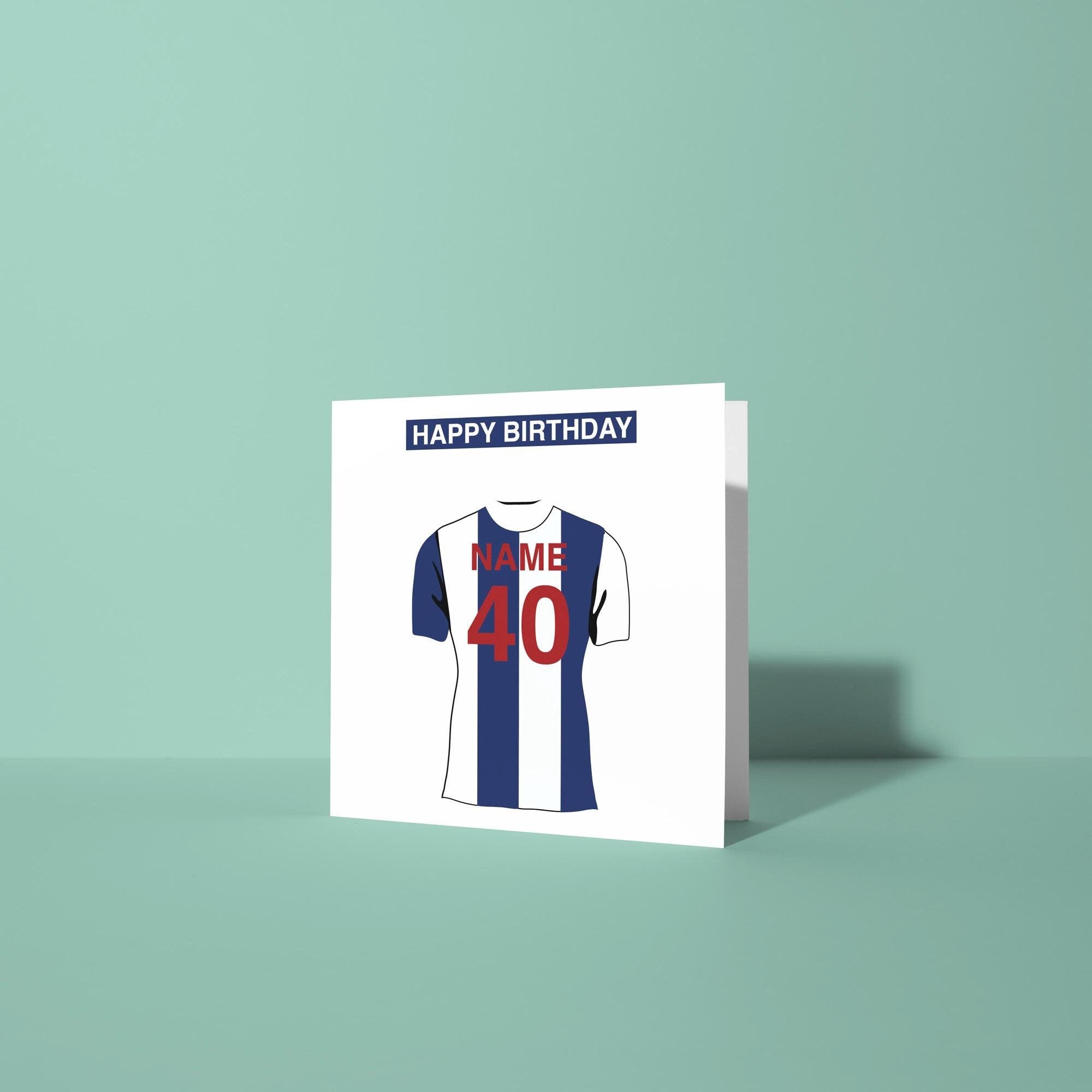 West Bromwich Albion F.C. Themed Personalised Birthday Card