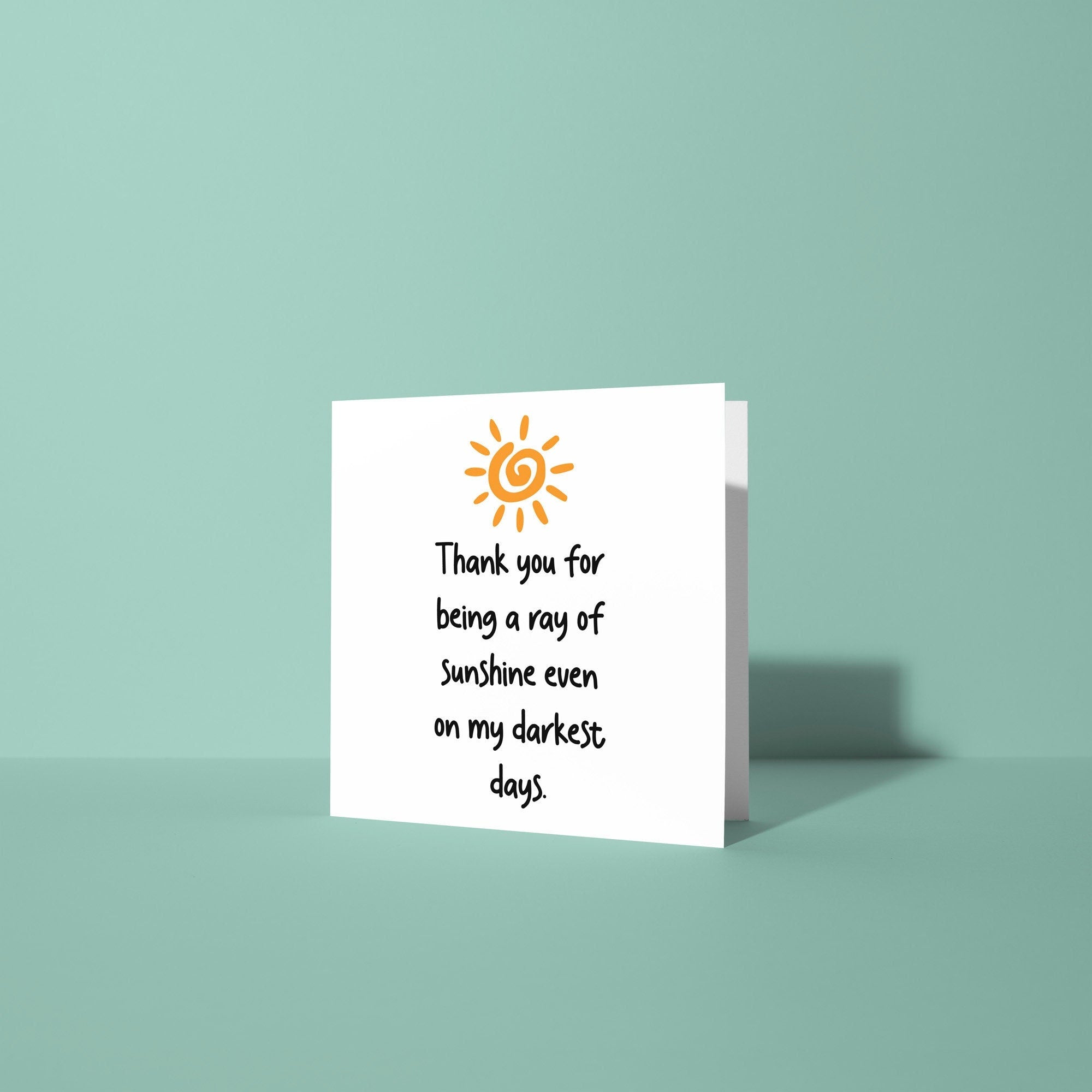 Ray Of Sunshine - Thank You Card