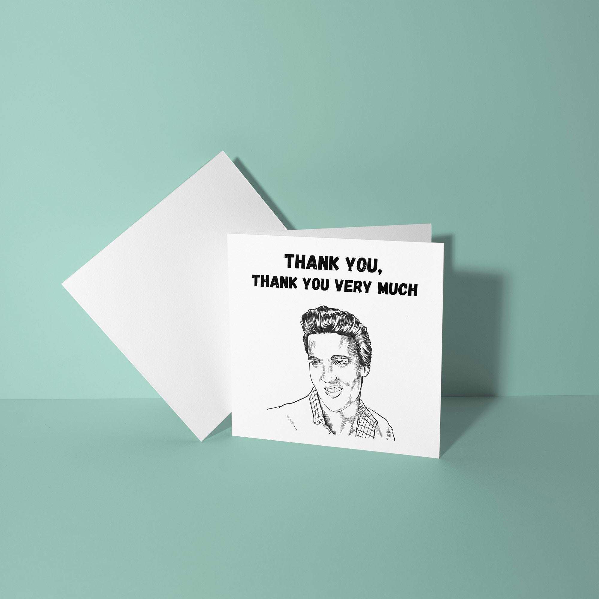 Thank You Very Much Elvis Presley - Thank You Card