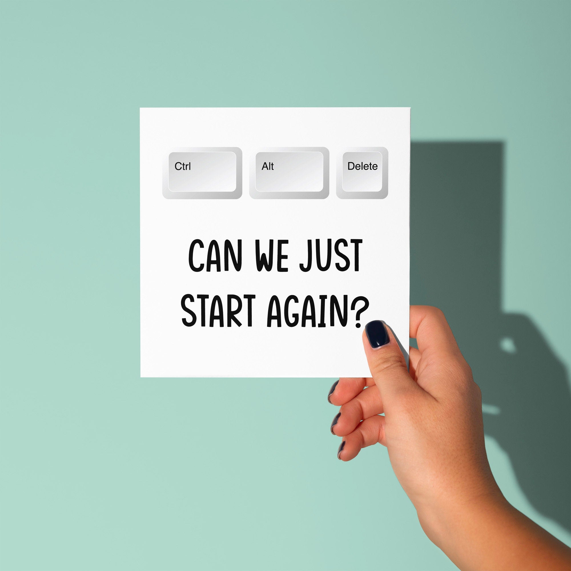 Can We Just Start Again? - Sorry Card