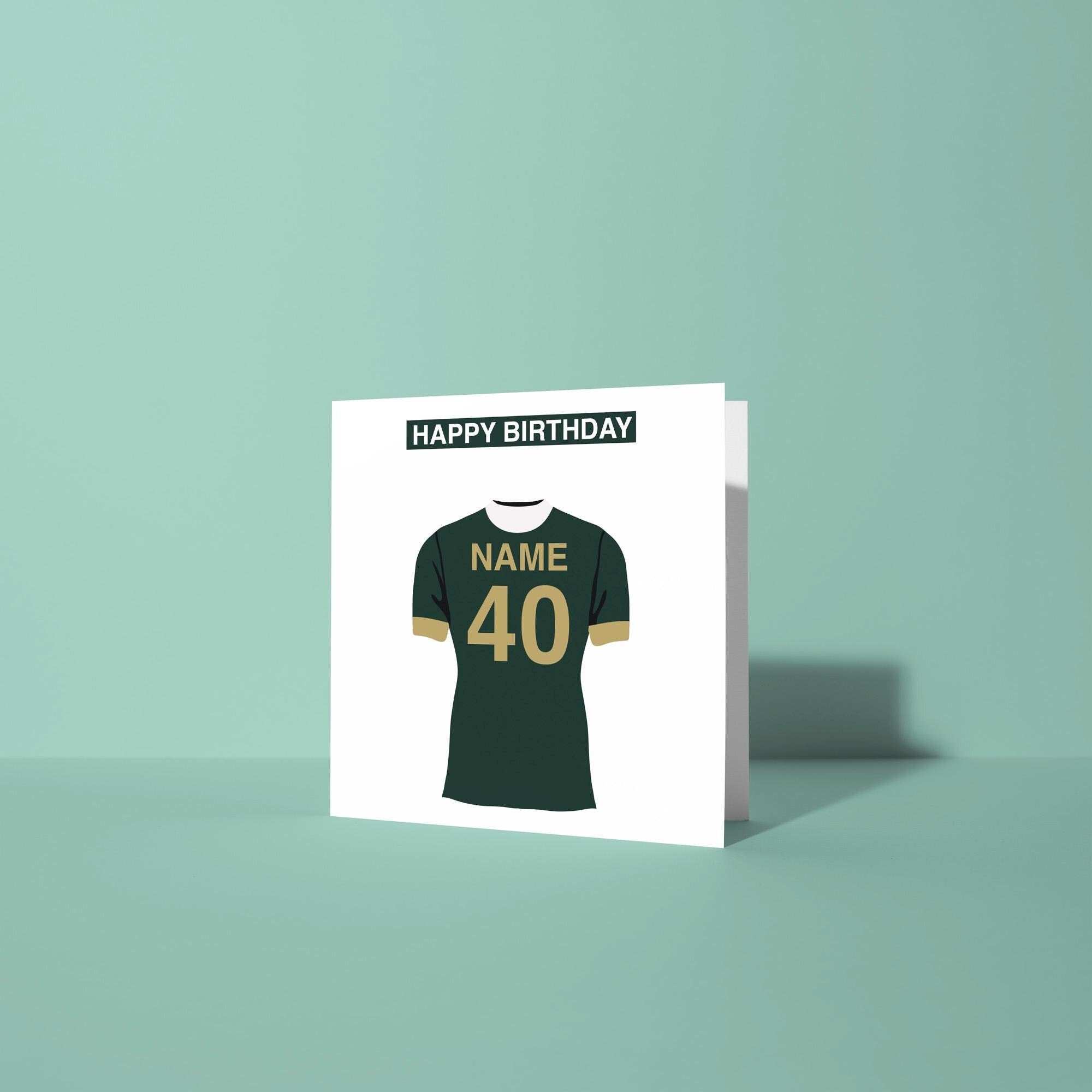 Plymouth Argyle F.C. Themed Personalised Birthday Card