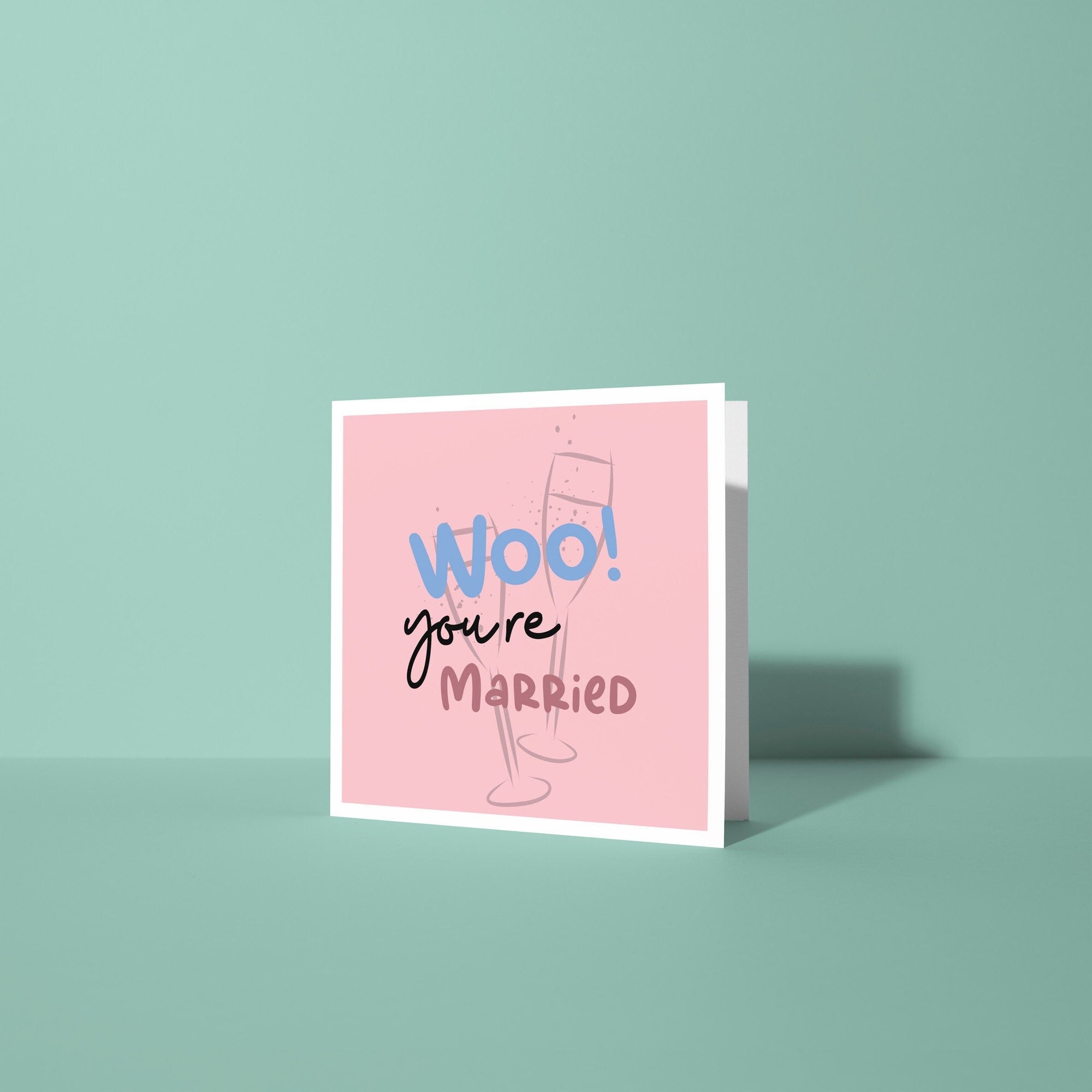 Woo! You're Married - Wedding Card