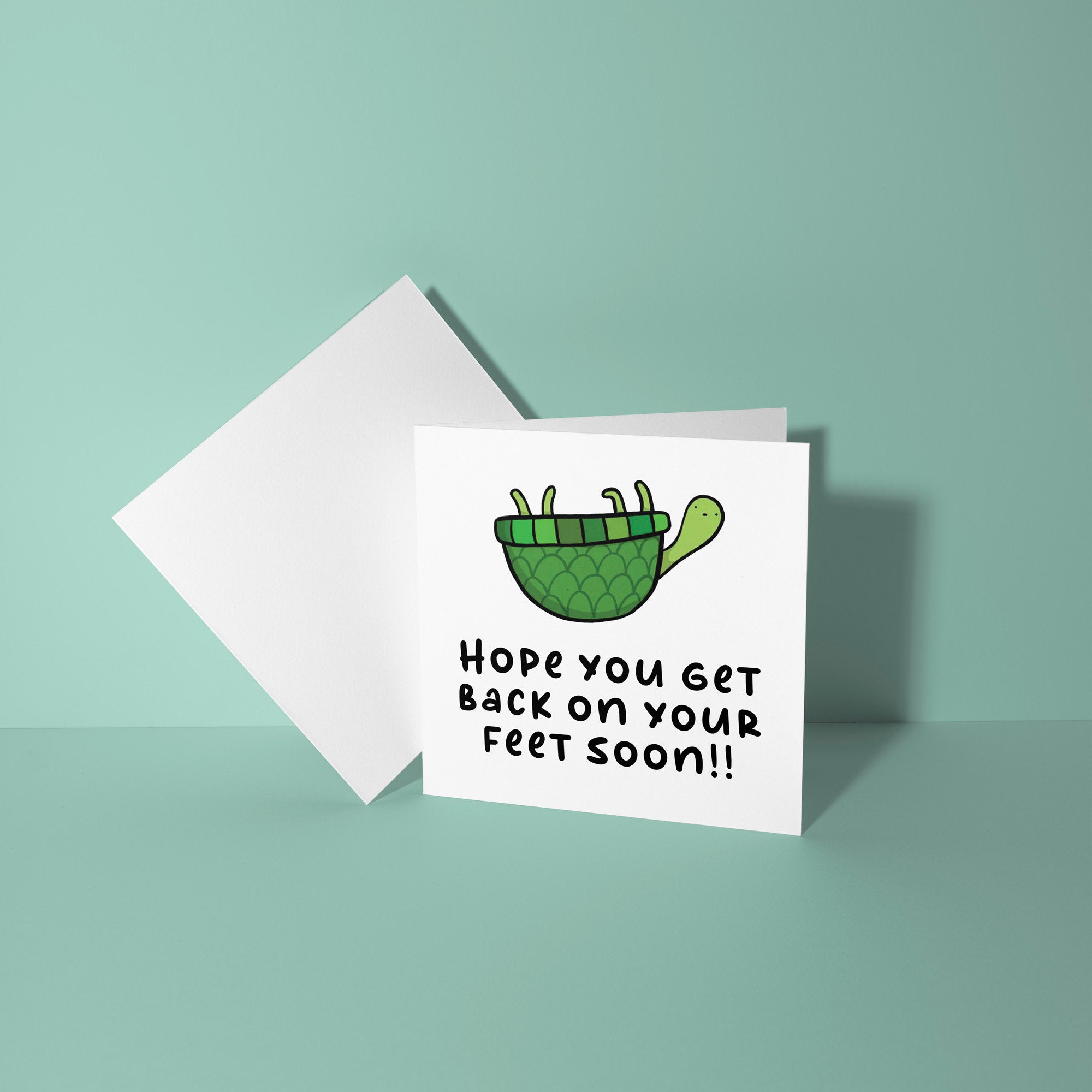 Get Back On Your Feet Soon - Get Well Soon Card