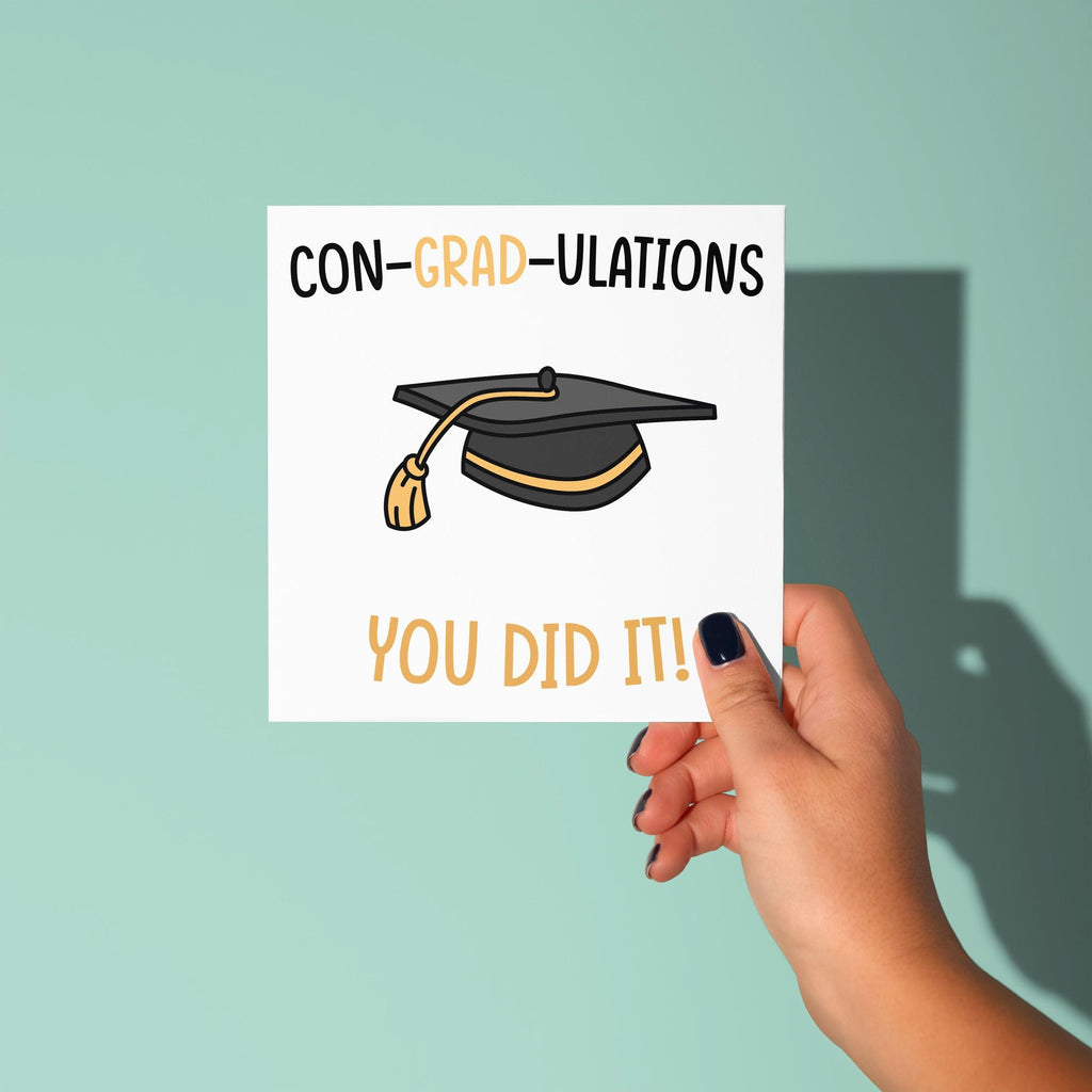 Con-Grad-Ulations - Graduation Congratulations Card
