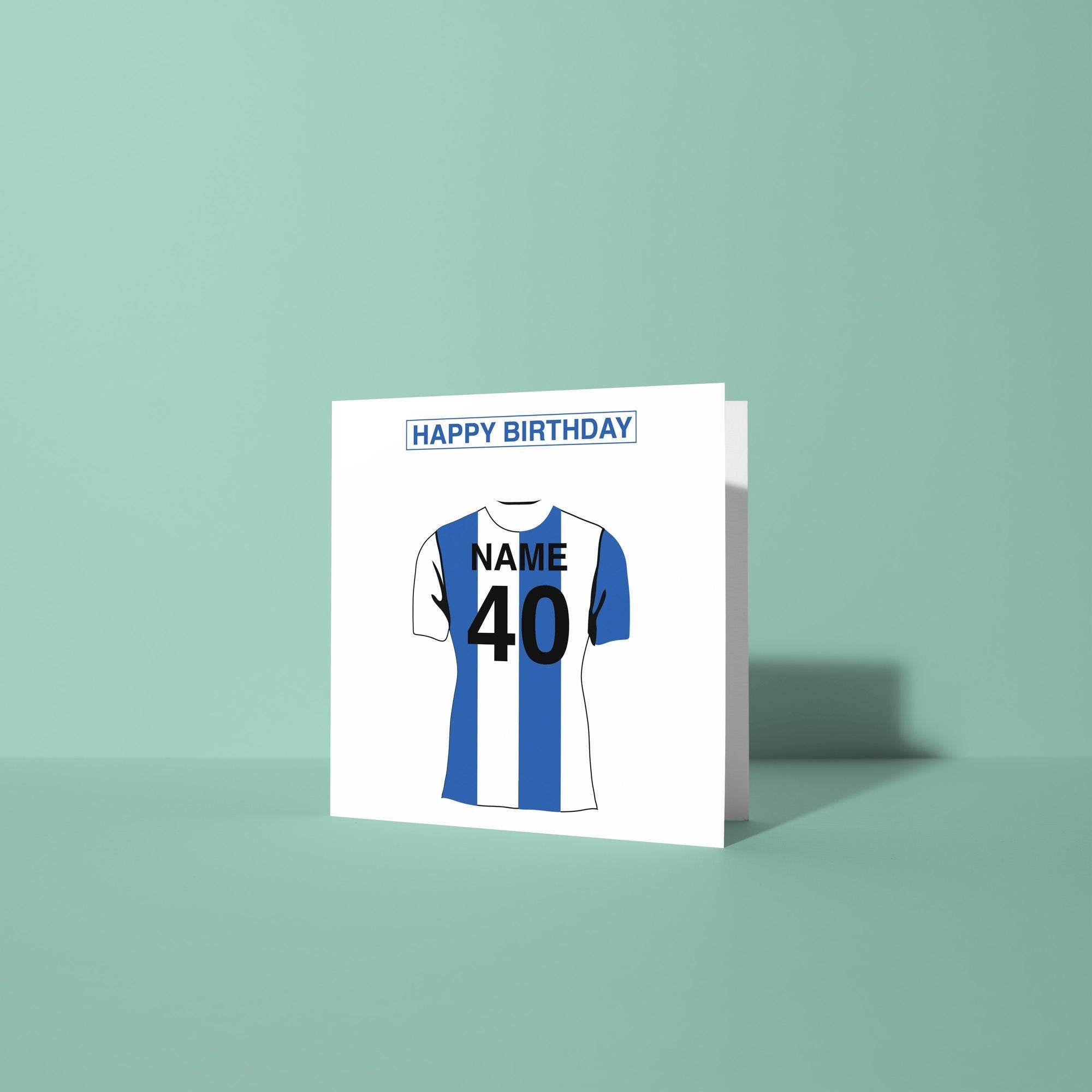 Brighton & Hove Albion Themed Personalised Birthday Card