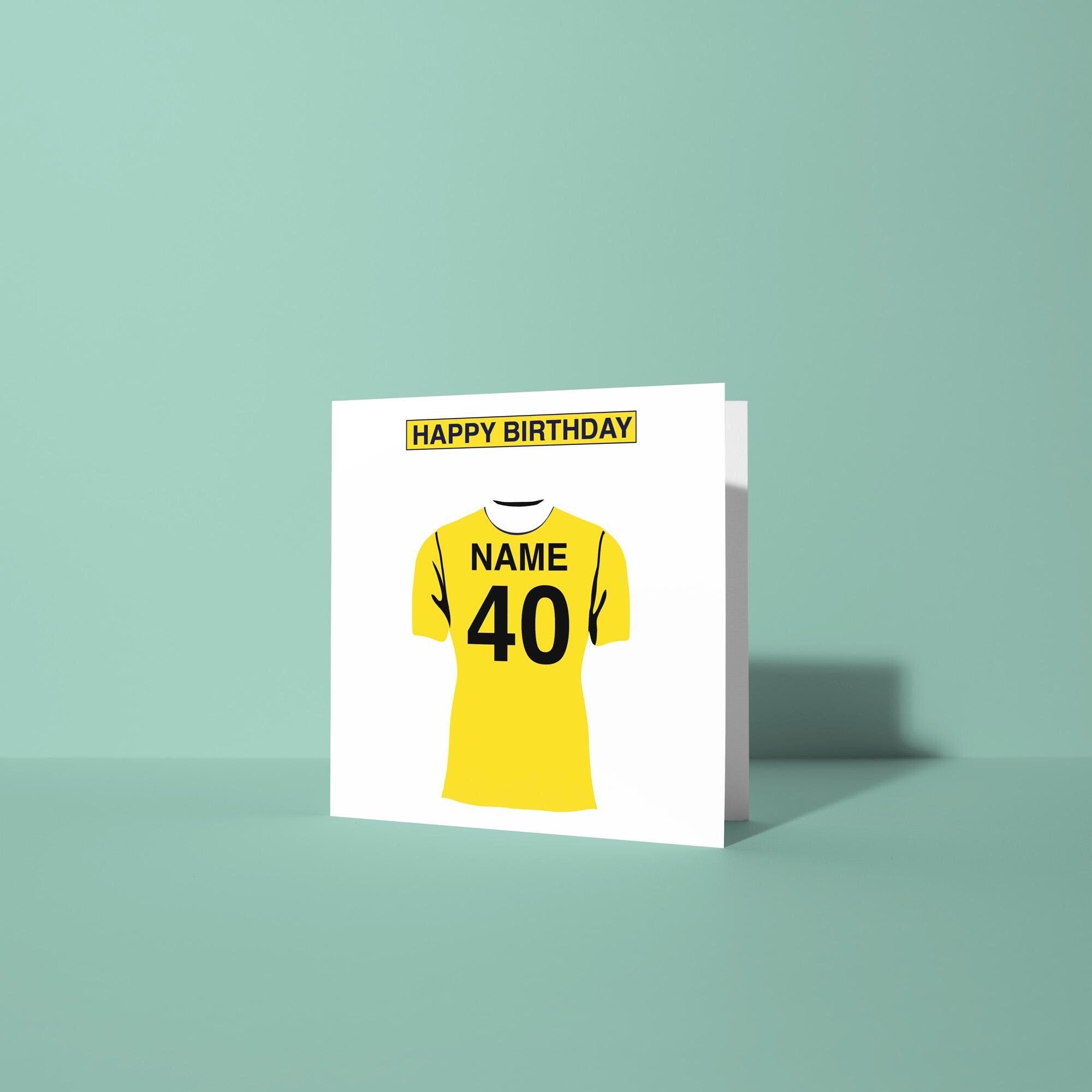 Oxford United F.C. Themed Personalised Birthday Card