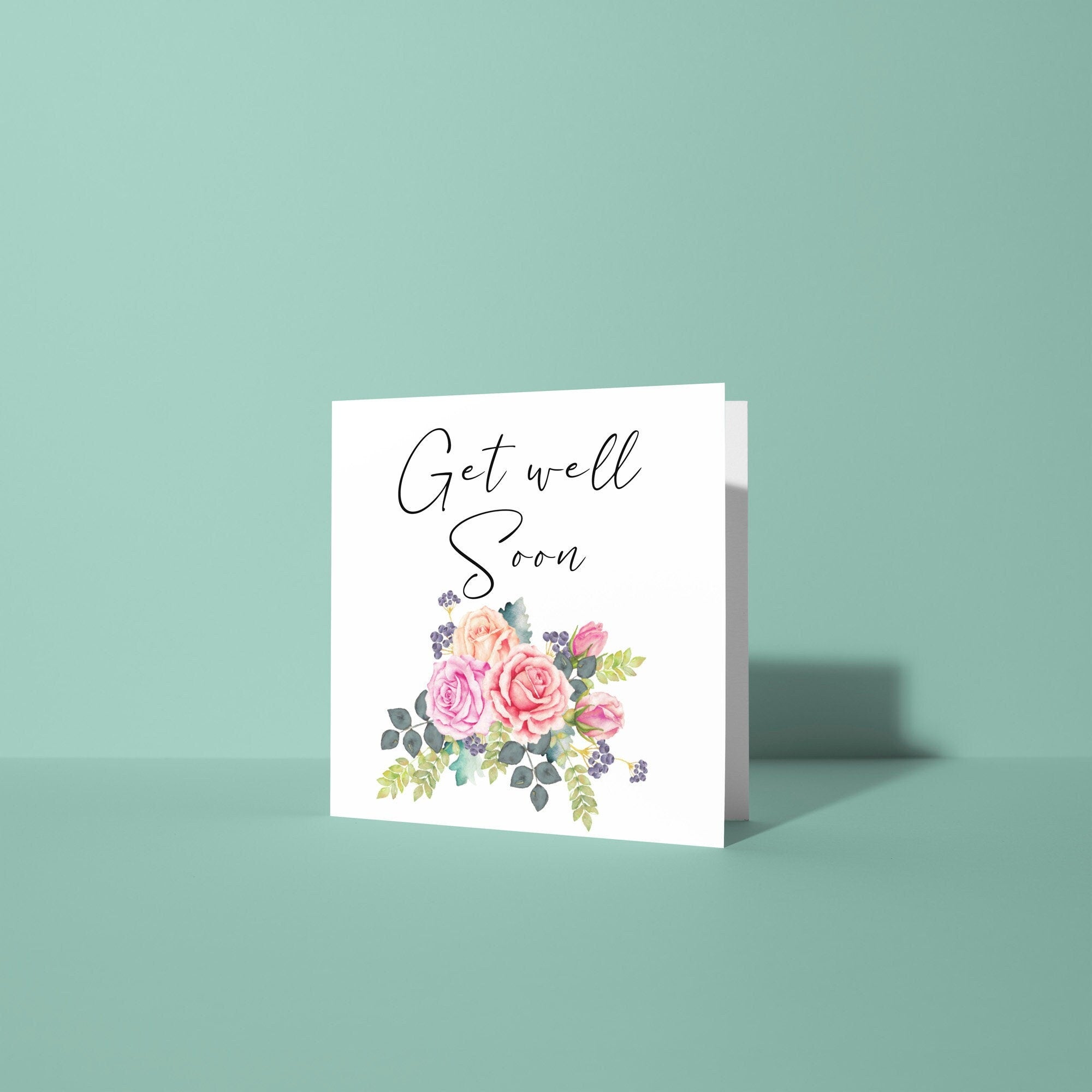Floral - Get Well Soon Card