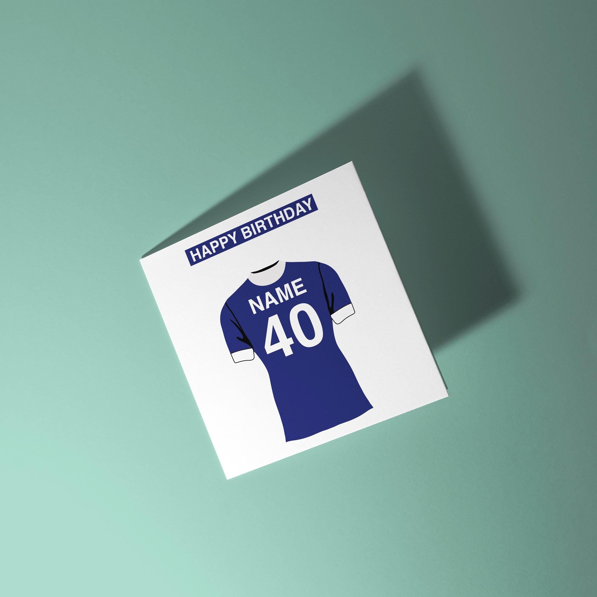 Portsmouth F.C. Themed Personalised Birthday Card