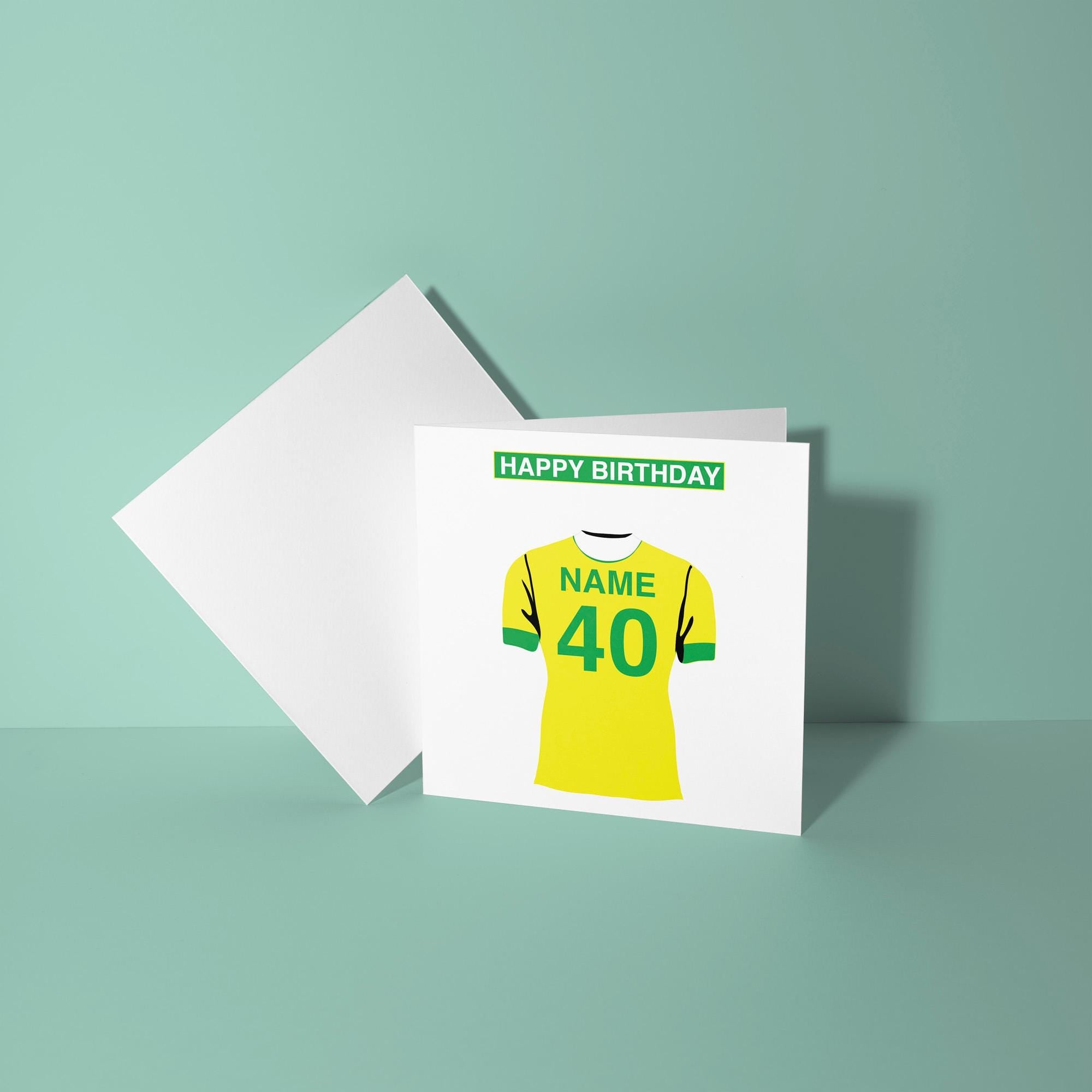 Norwich City F.C. Themed Personalised Birthday Card