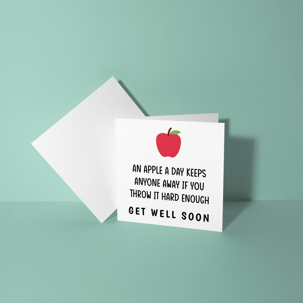 An Apple a Day - Get Well Soon Card