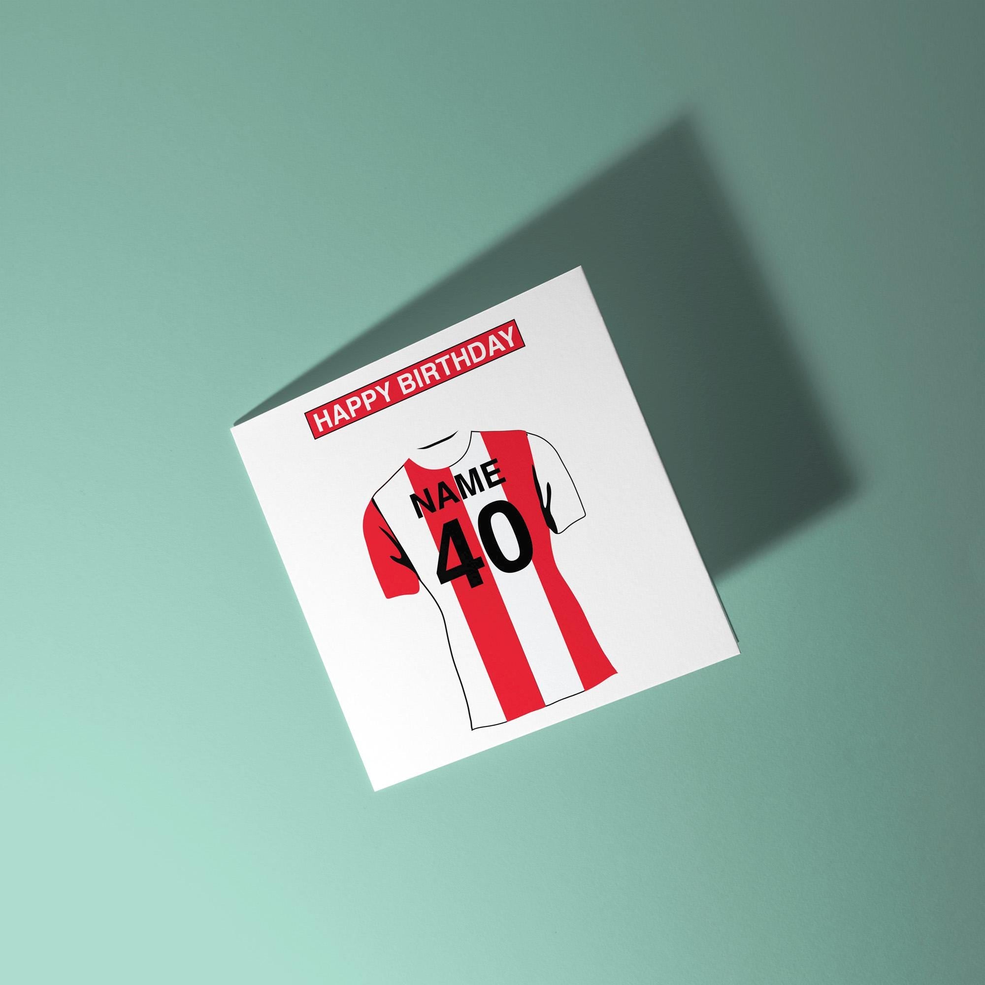 Sheffield United F.C. Themed Personalised Birthday Card