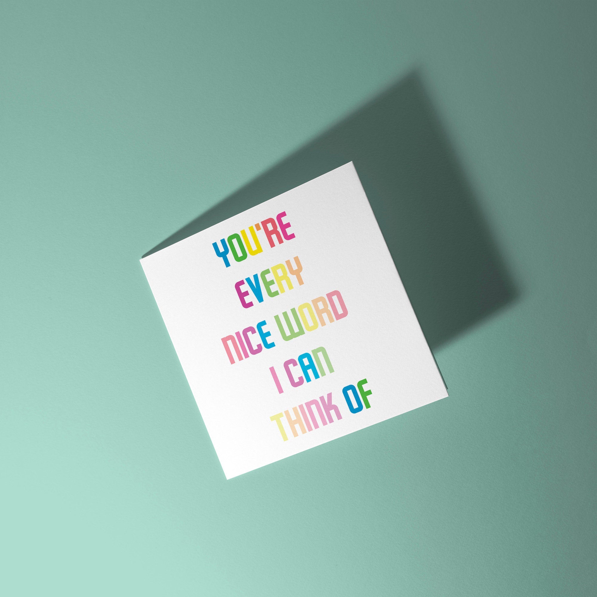 You're Every Nice Work I Can Think Of - Thank You Card