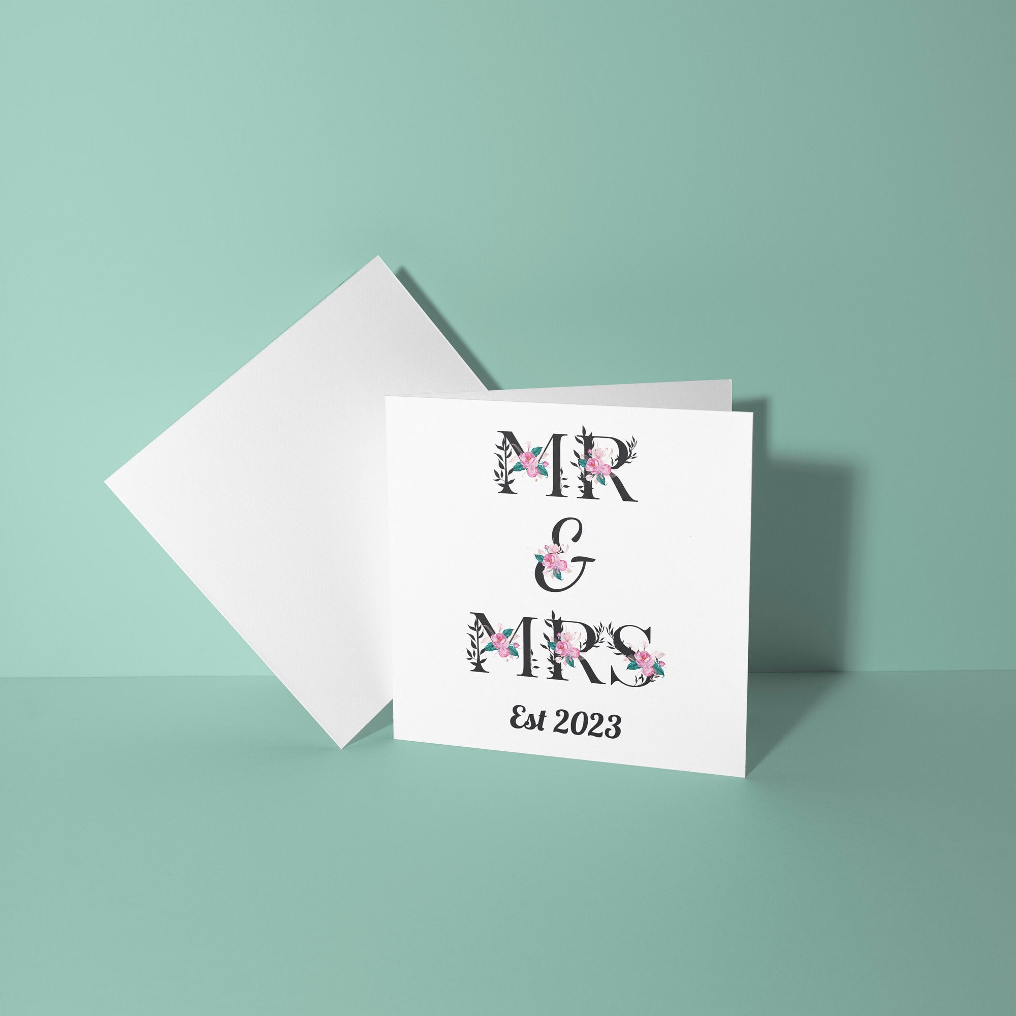Mr & Mrs Established Year - Wedding Card