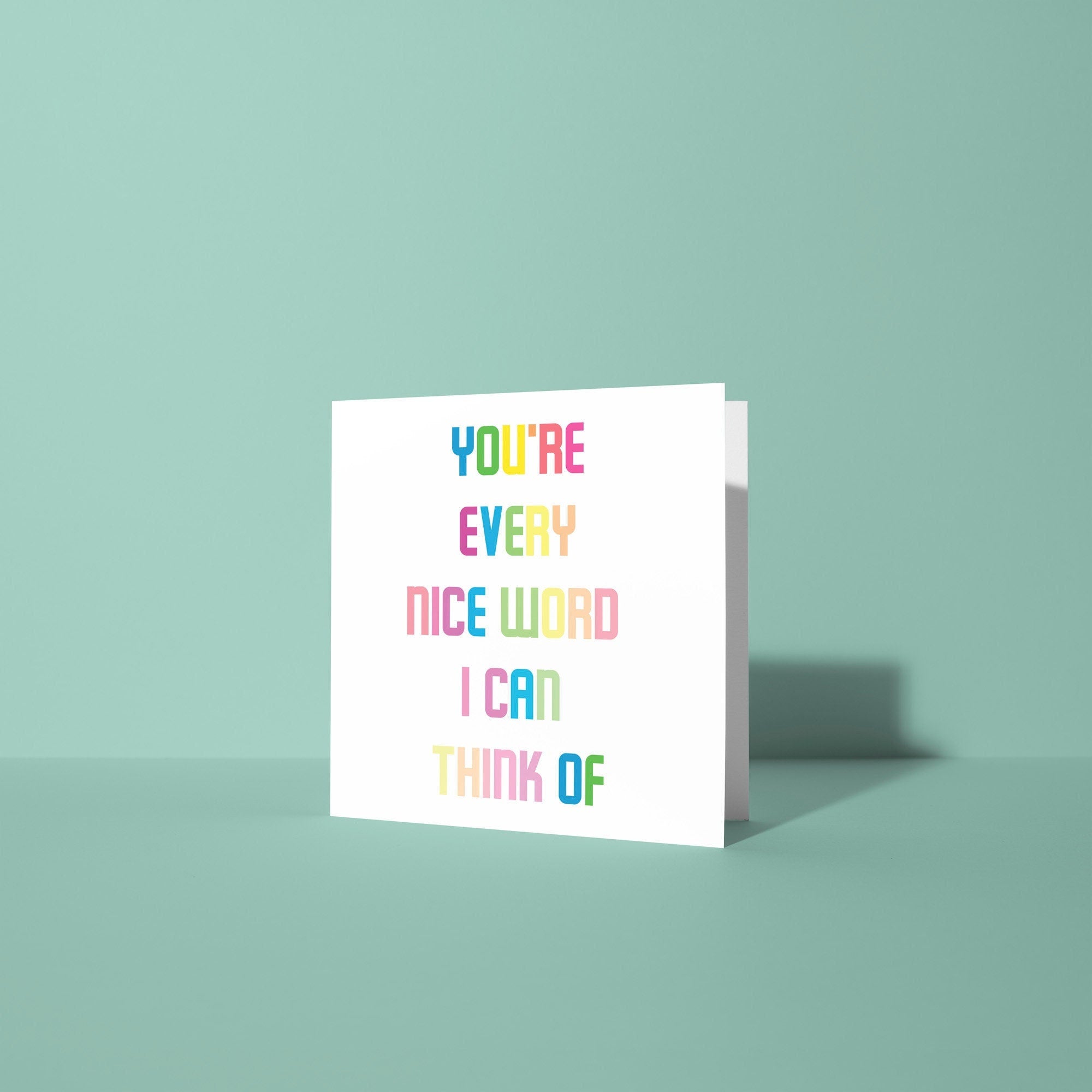 You're Every Nice Work I Can Think Of - Thank You Card