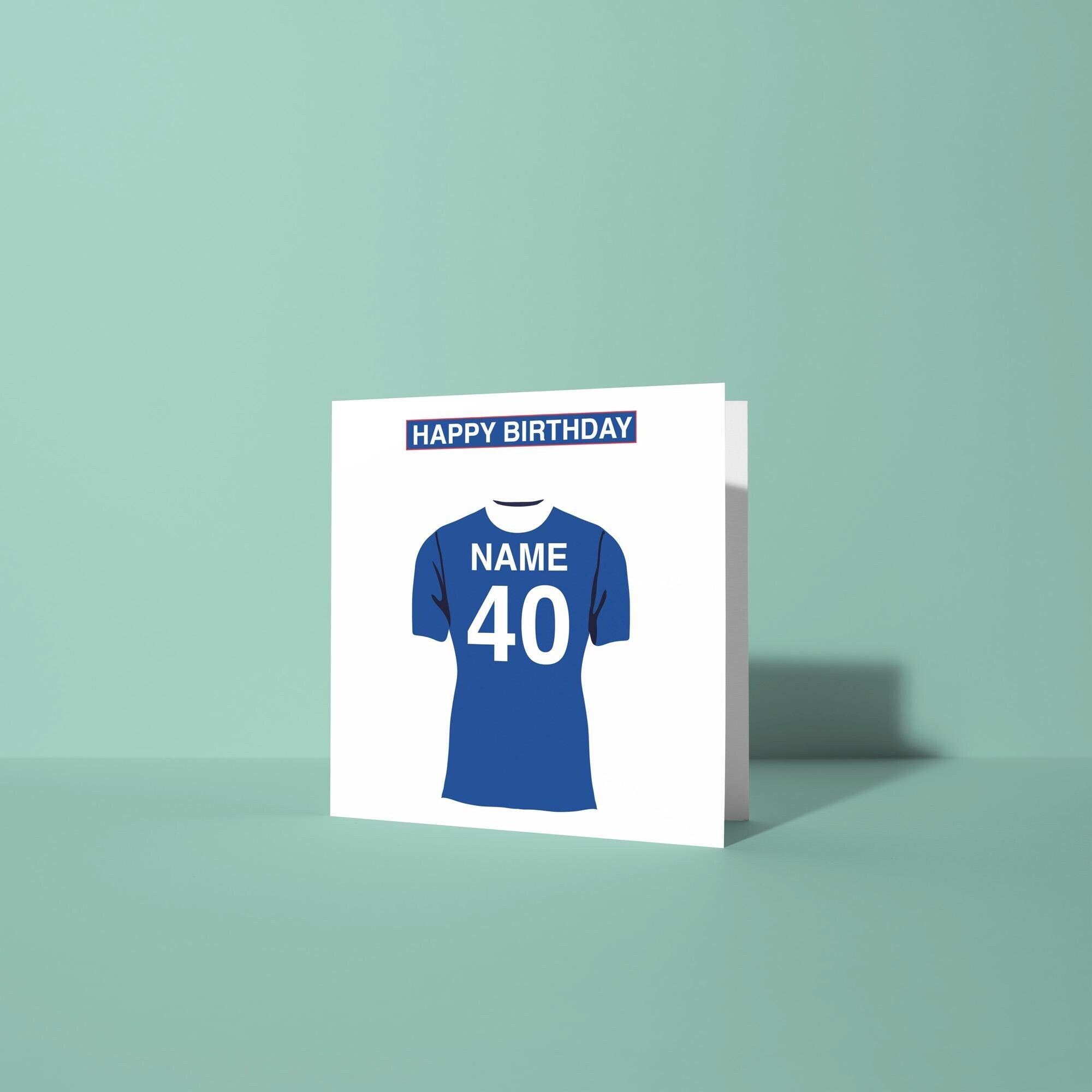 Chelsea F.C. Themed Personalised Birthday Card