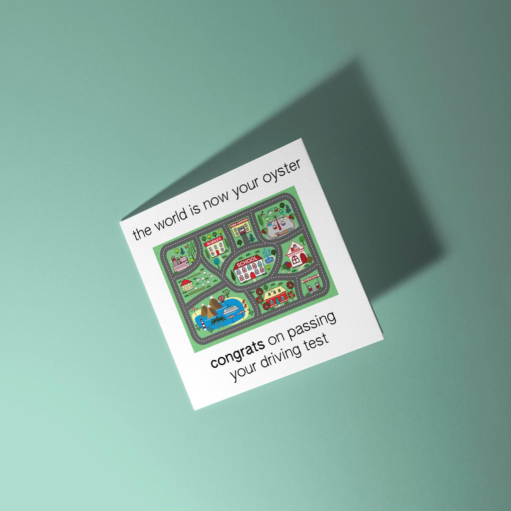 The World Is Now Your Oyster - Congratulations On Passing Your Driving Test Card