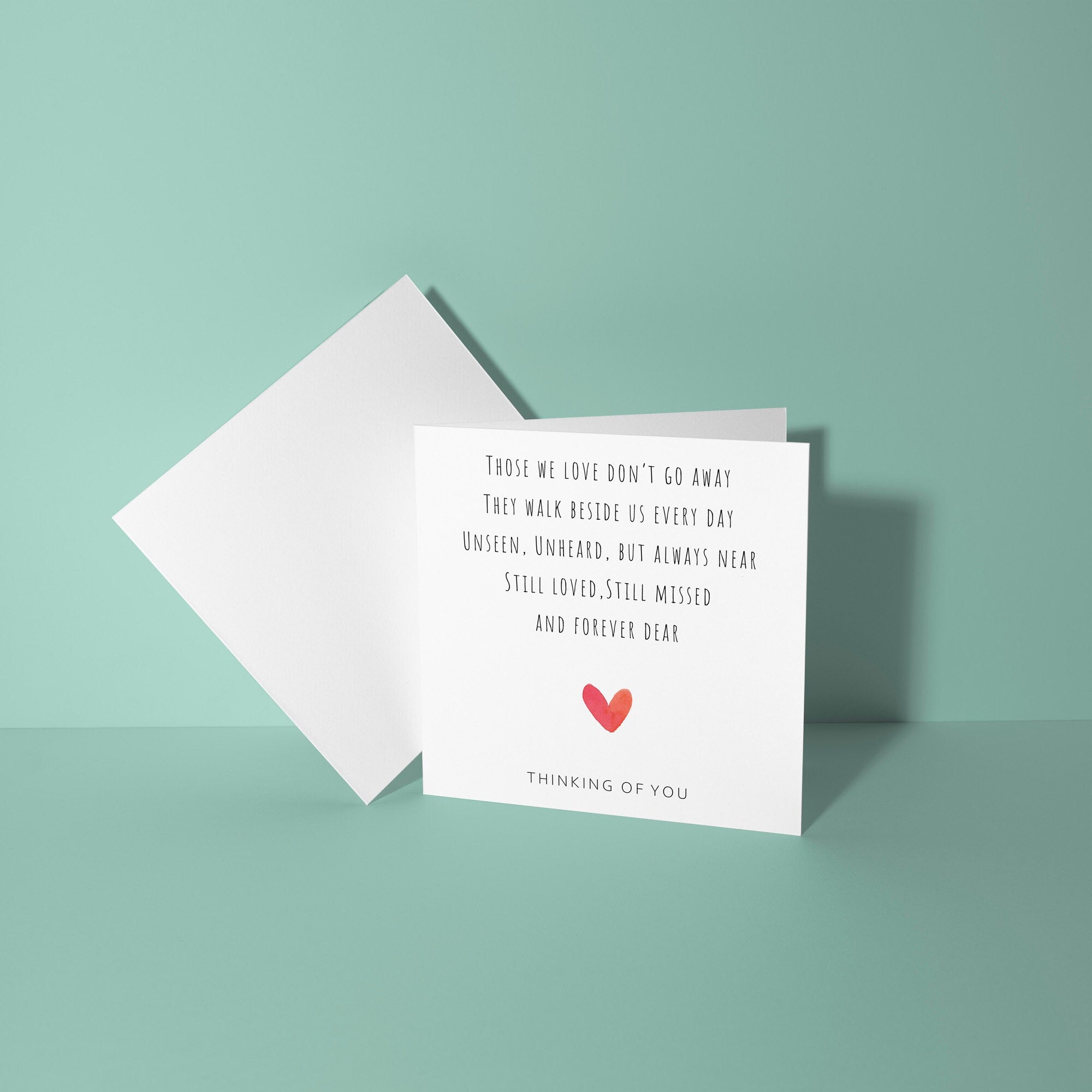 Those We Love Poem - Sympathy Card