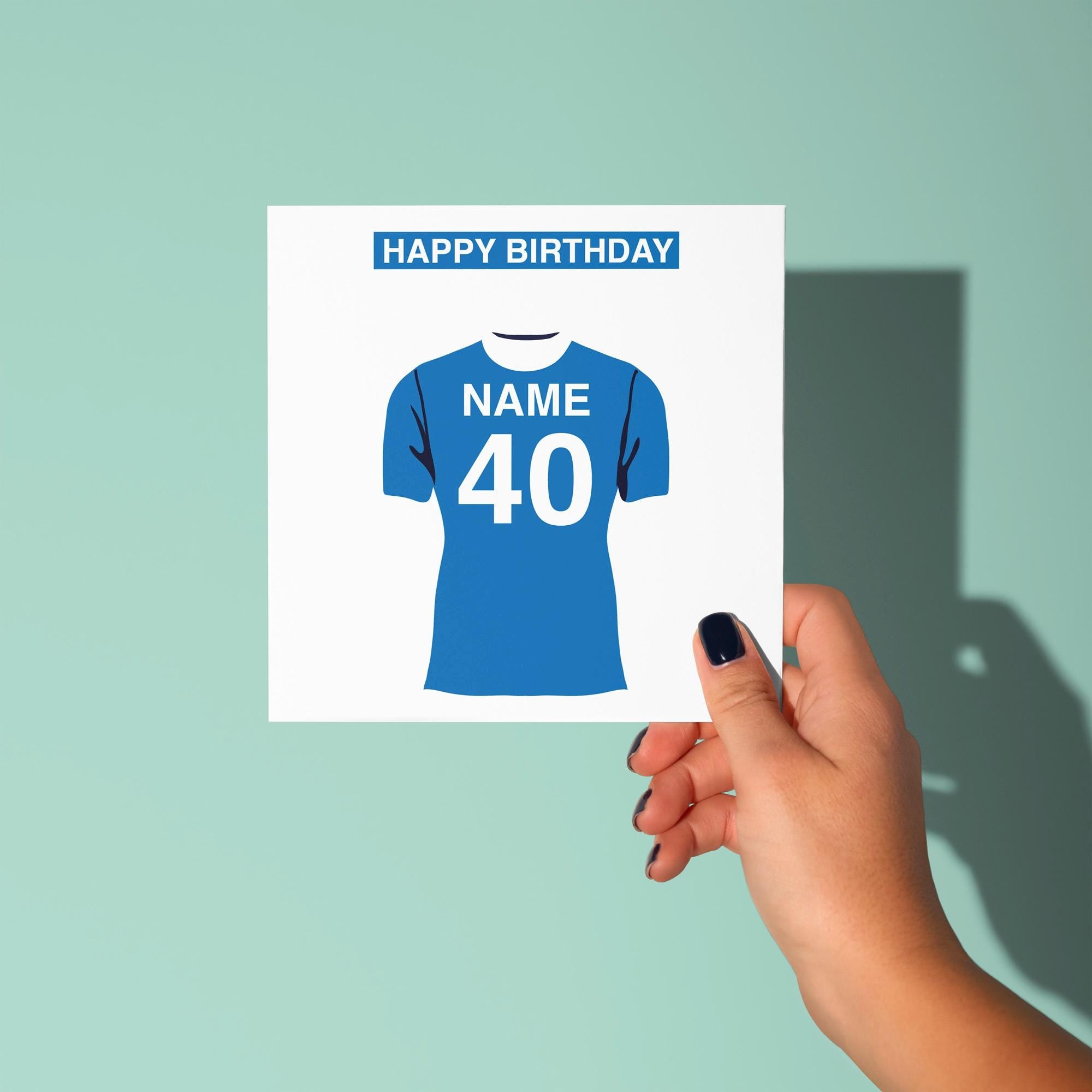 Cardiff City F.C. Themed Personalised Birthday Card