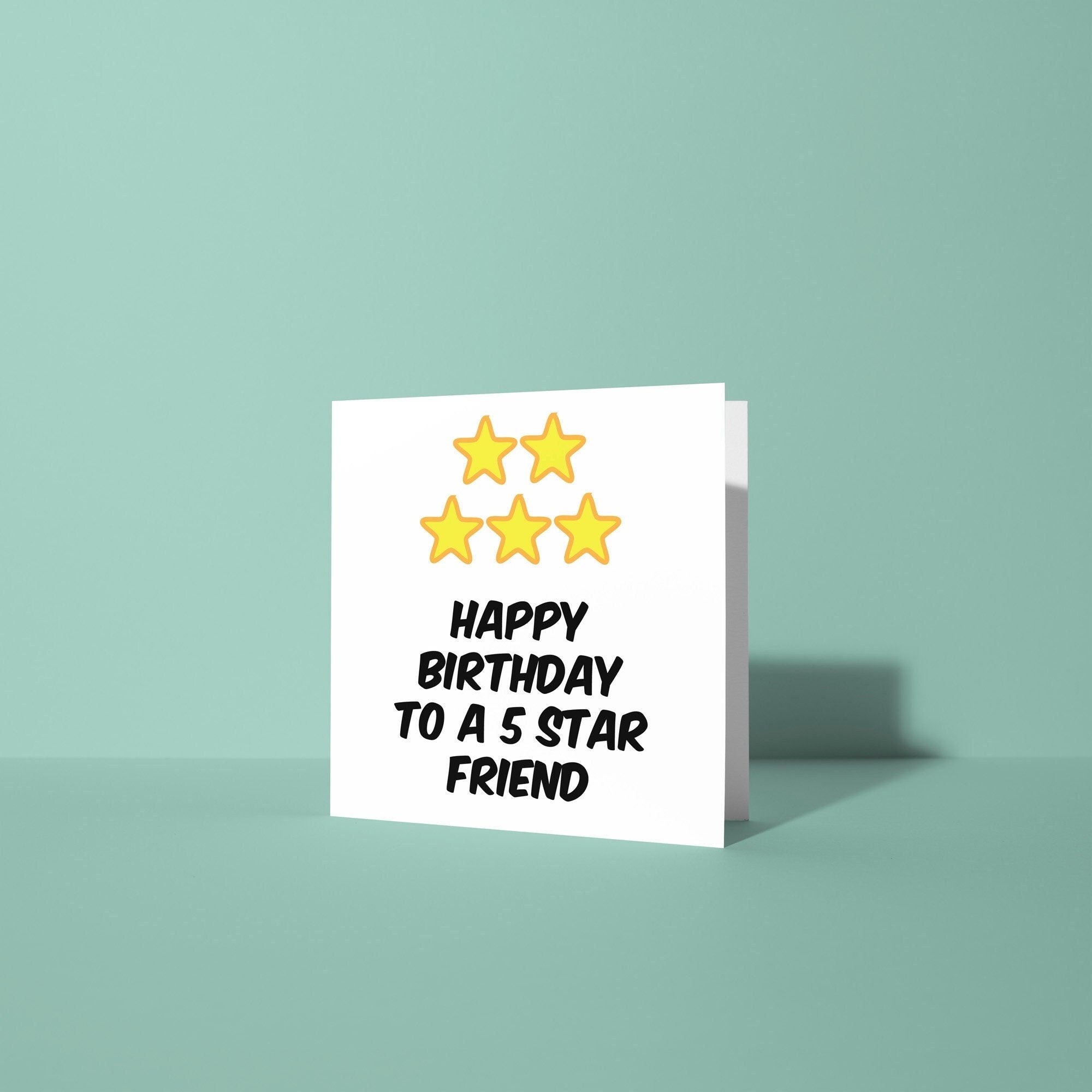 5 Star Friend - Birthday Card