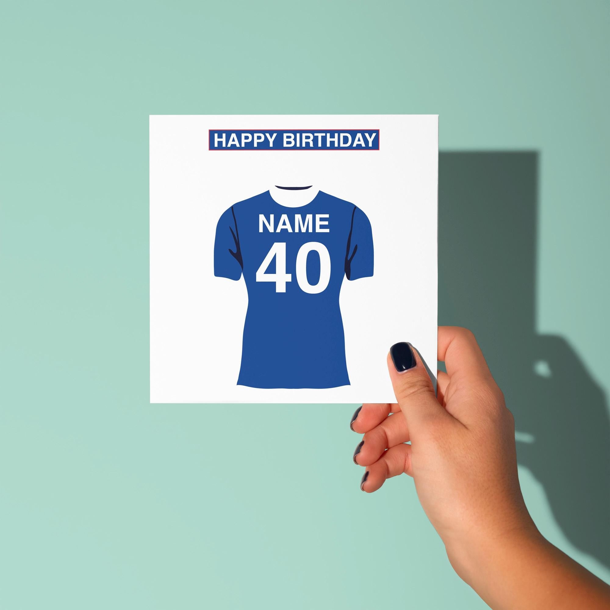 Chelsea F.C. Themed Personalised Birthday Card