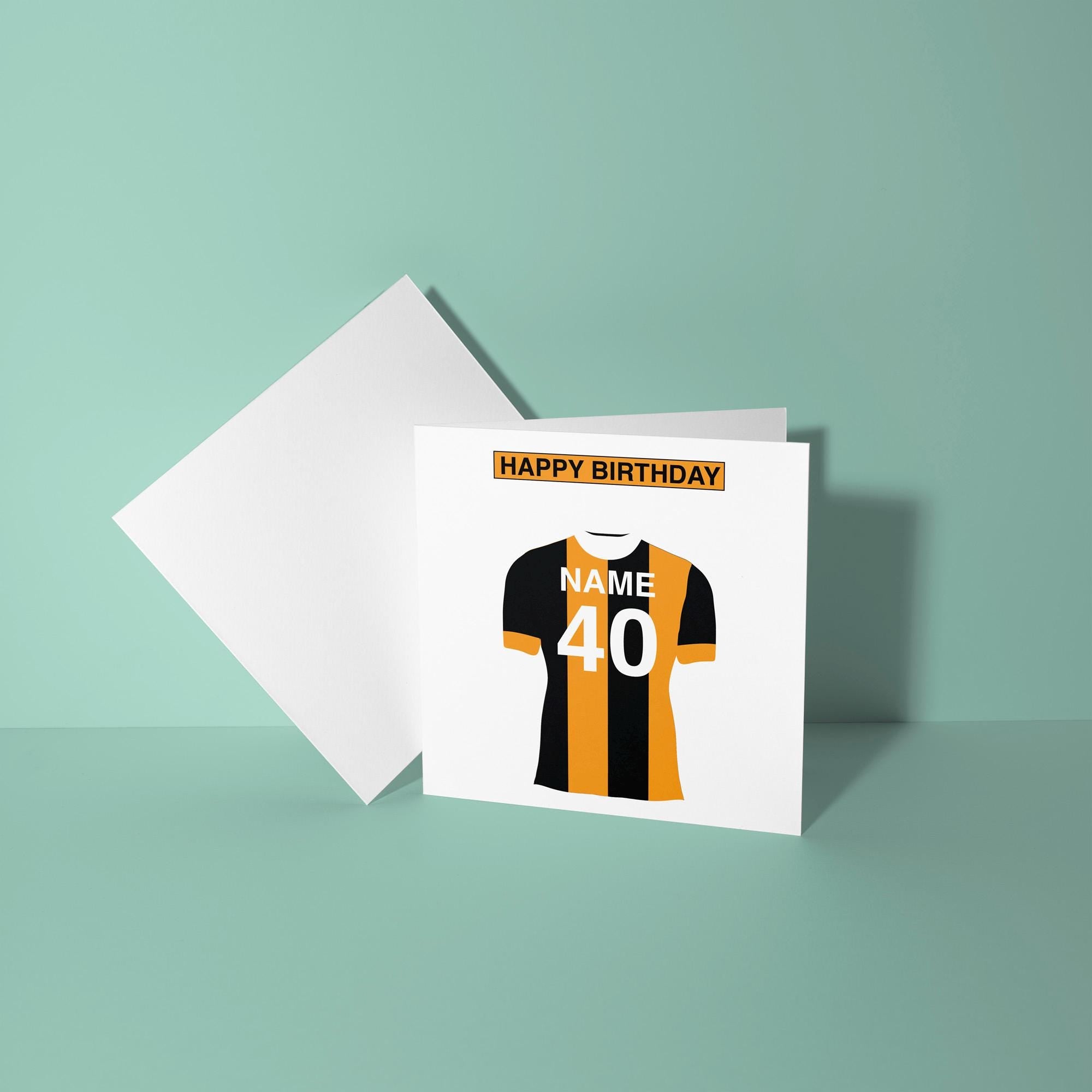 Hull City Themed Personalised Birthday Card