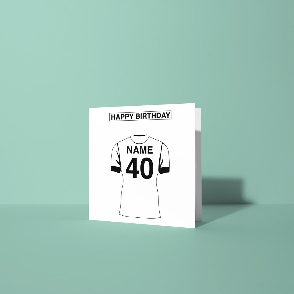 Derby County F.C. Themed Personalised Birthday Card