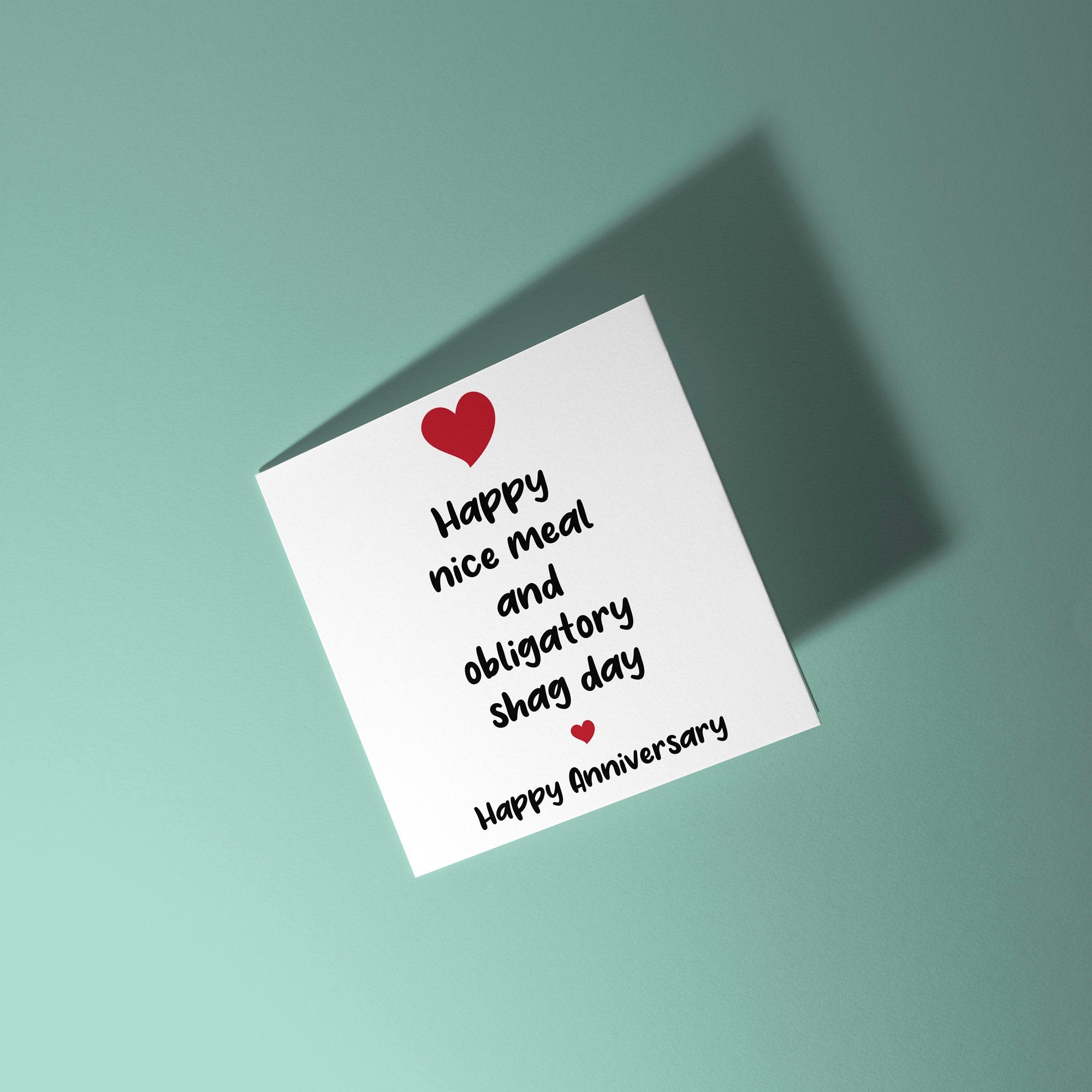 Happy Meal and Shag Day - Anniversary & Valentine's Day Card