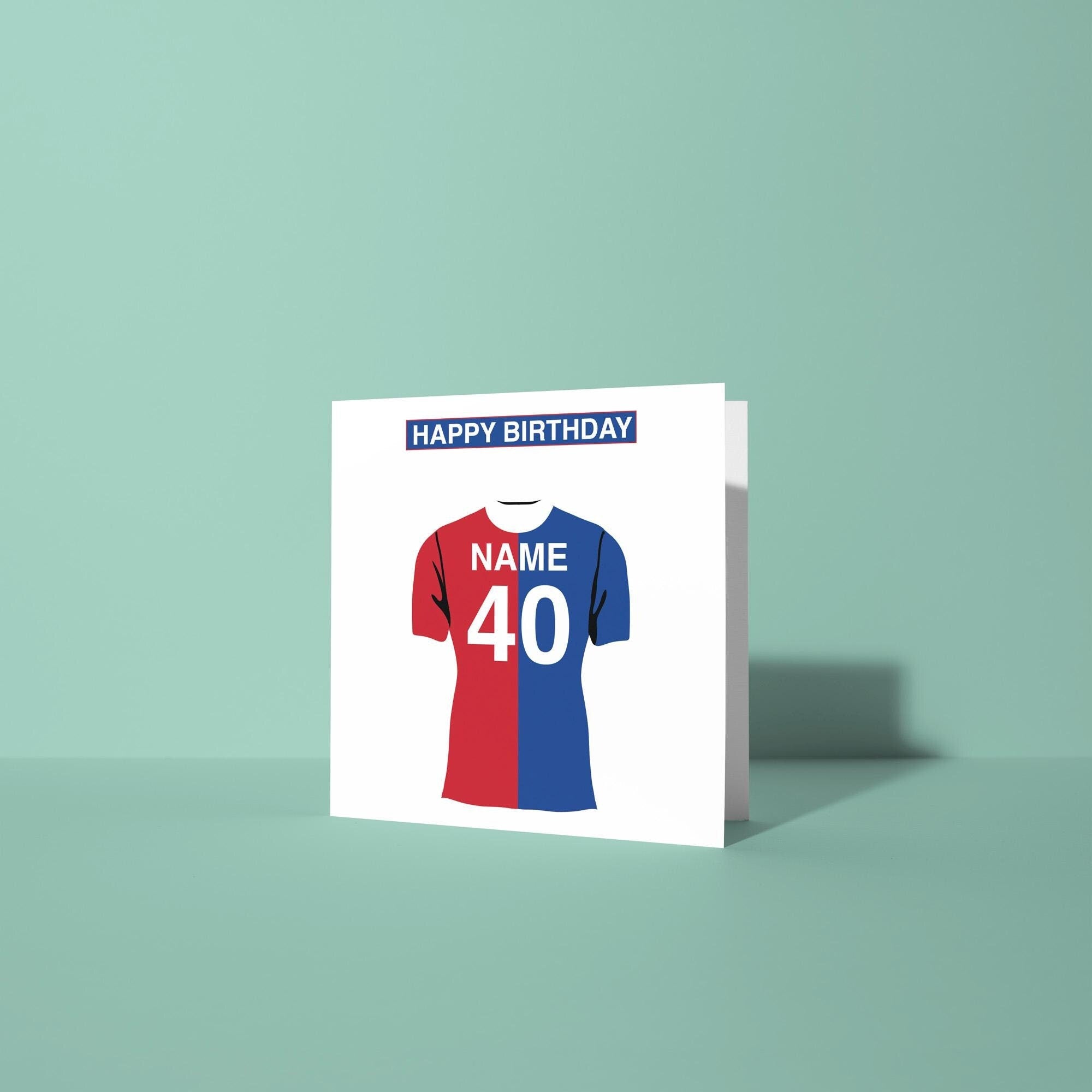 Crystal Palace Themed Personalised Birthday Card