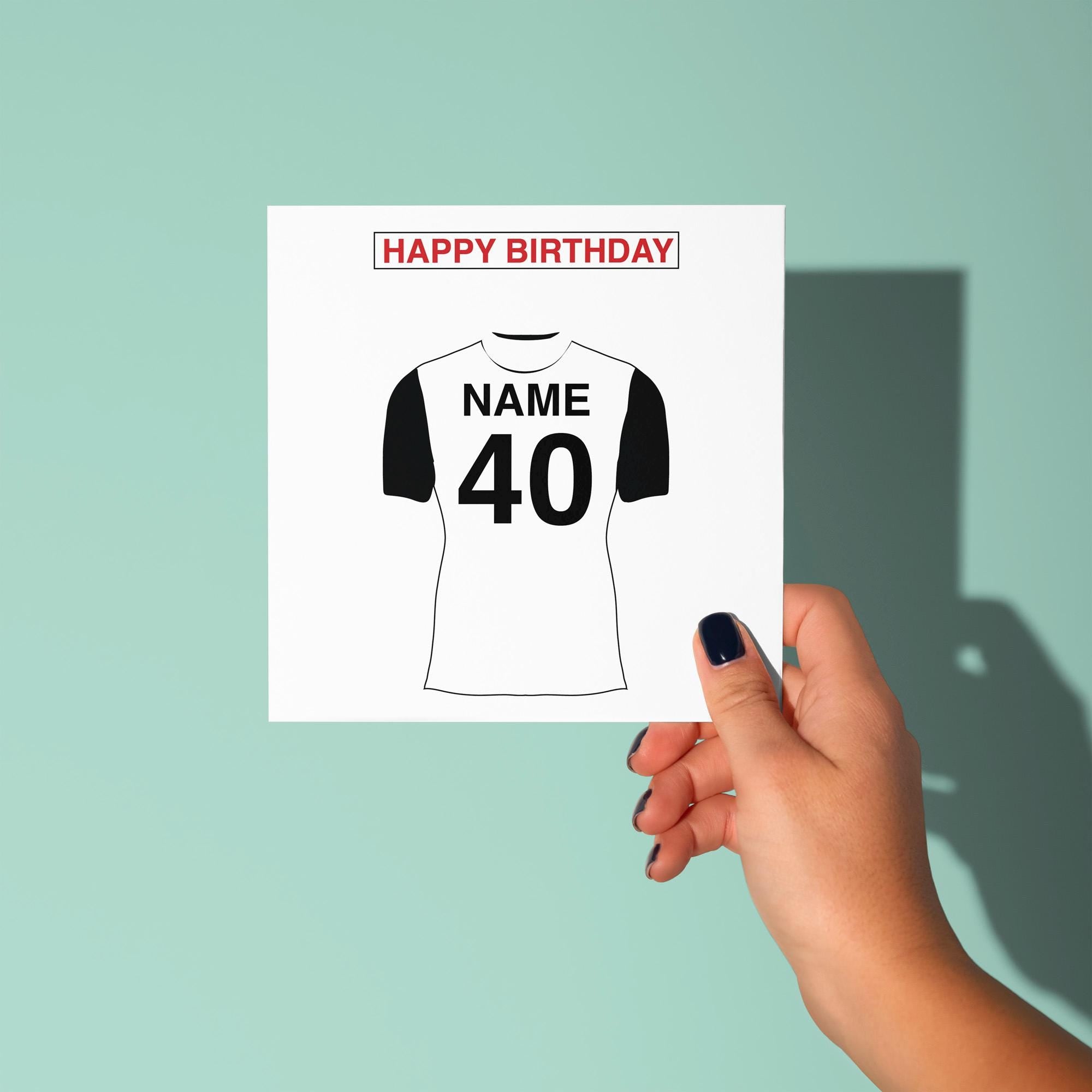 Fulham Themed Personalised Birthday Card