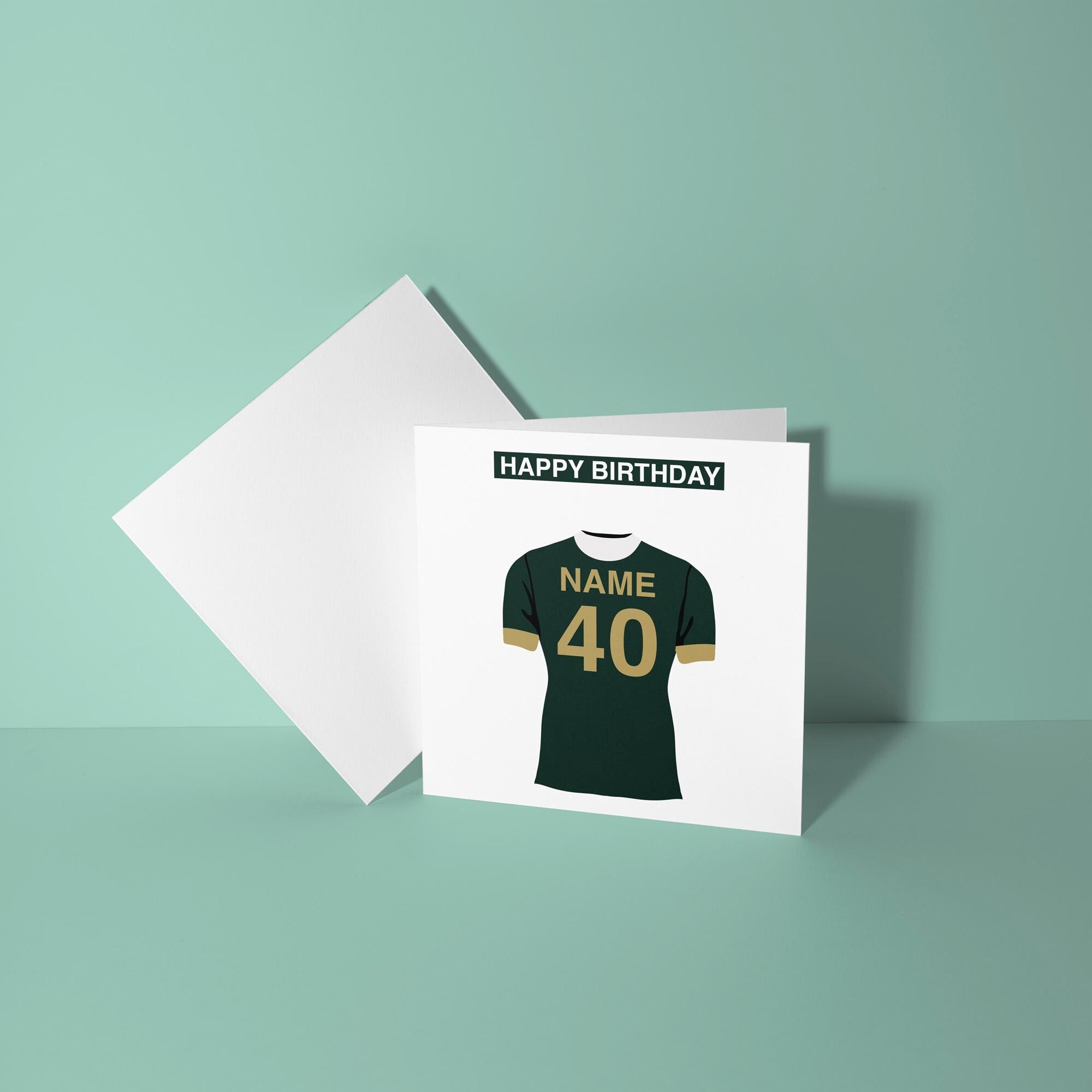 Plymouth Argyle F.C. Themed Personalised Birthday Card