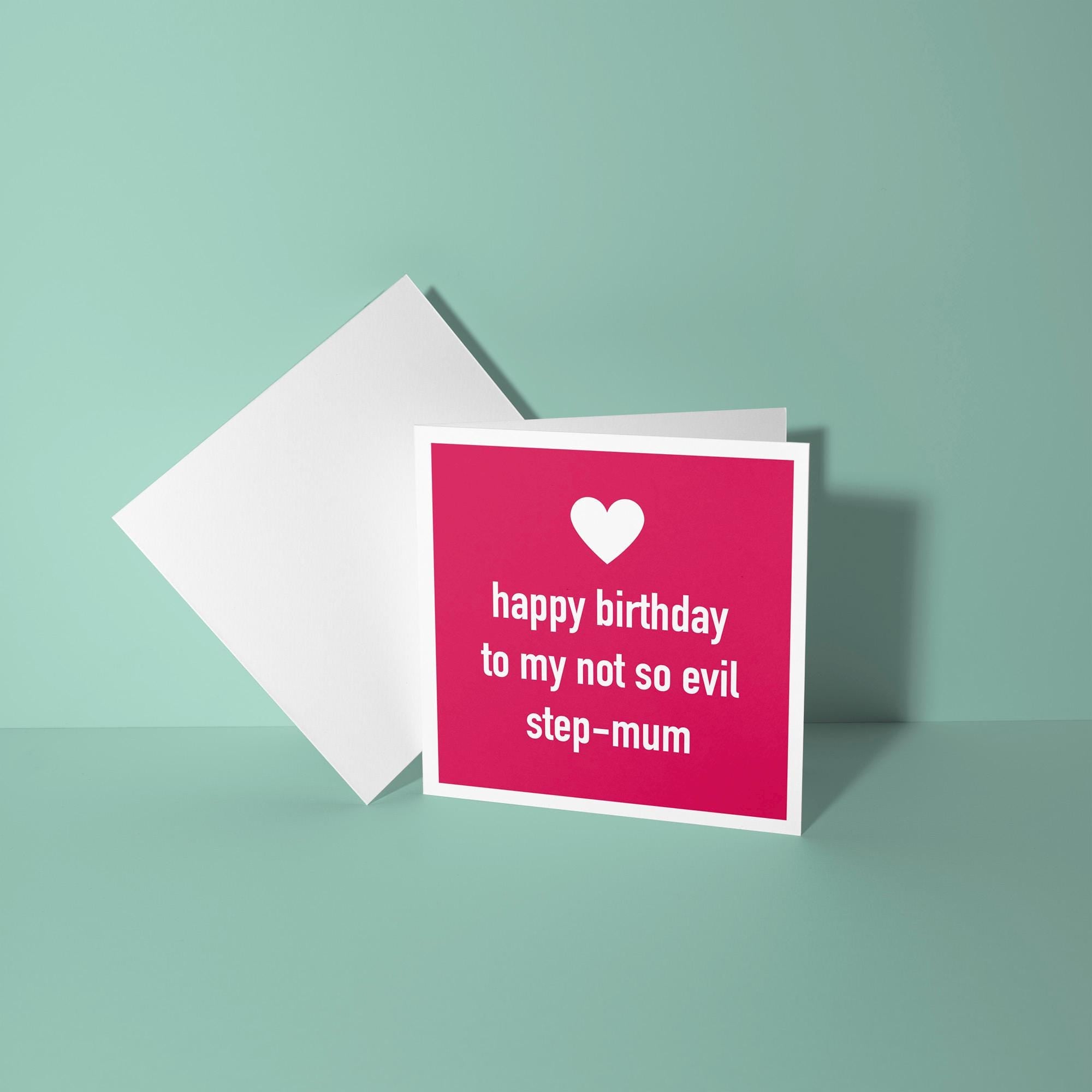 Not So Evil Step Mum - Birthday Card for Step Mum
