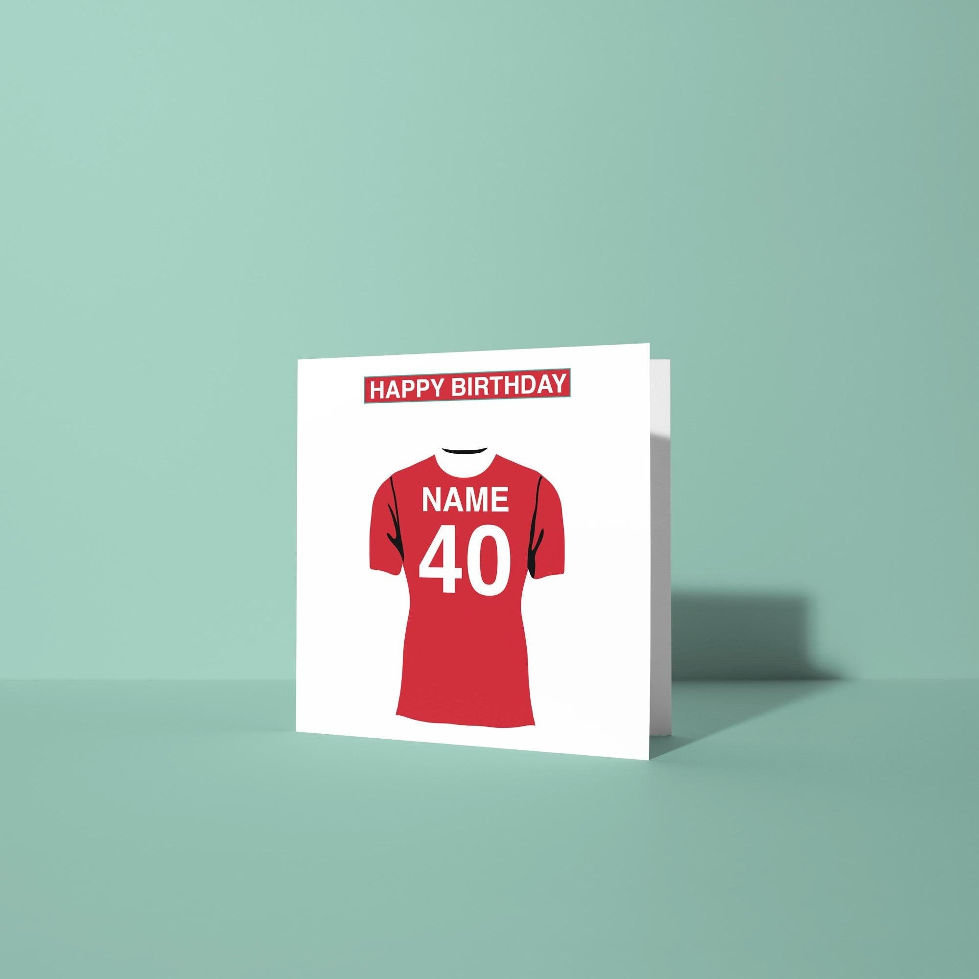 Liverpool Themed Personalised Birthday Card