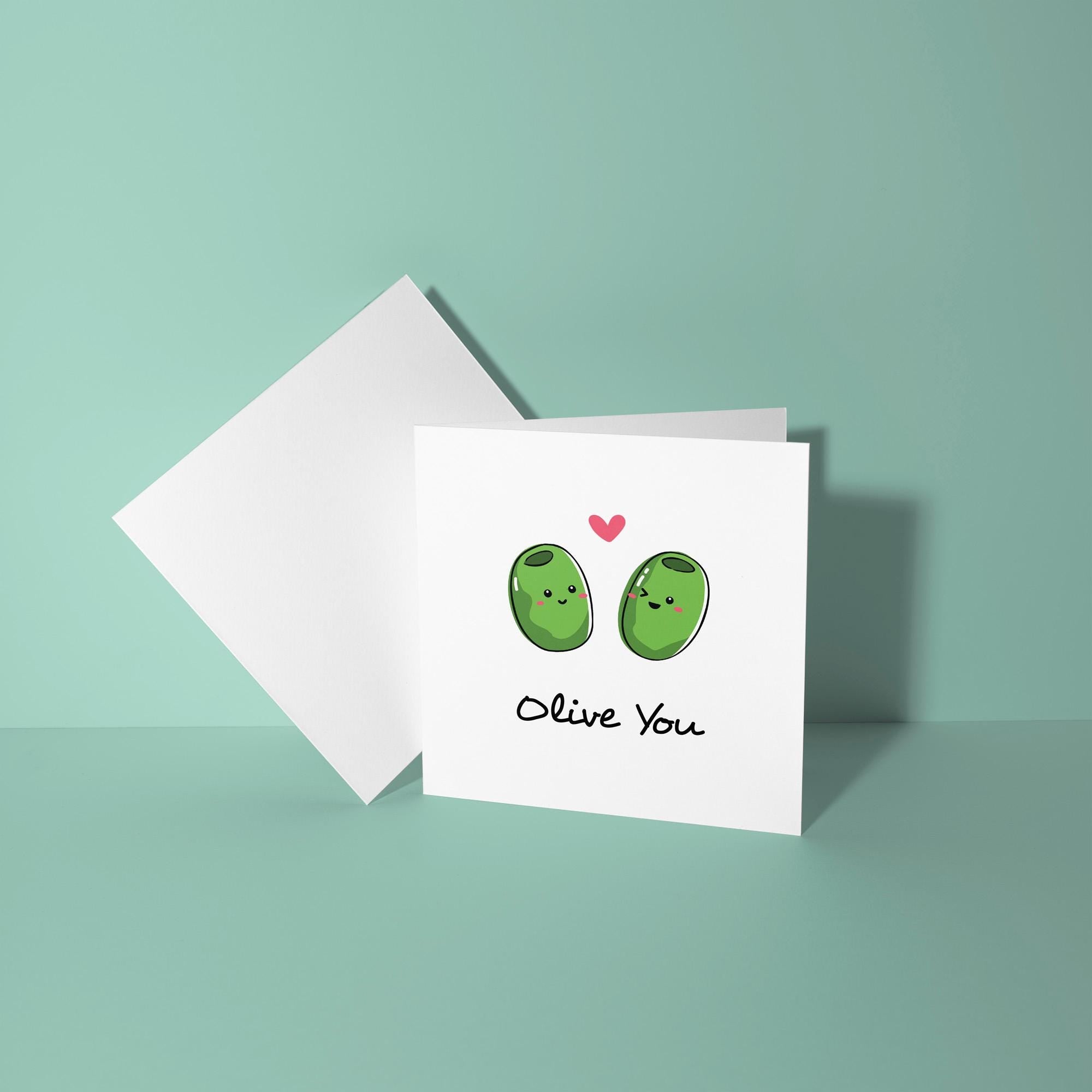 Olive You - Anniversary & Valentine's Day Card