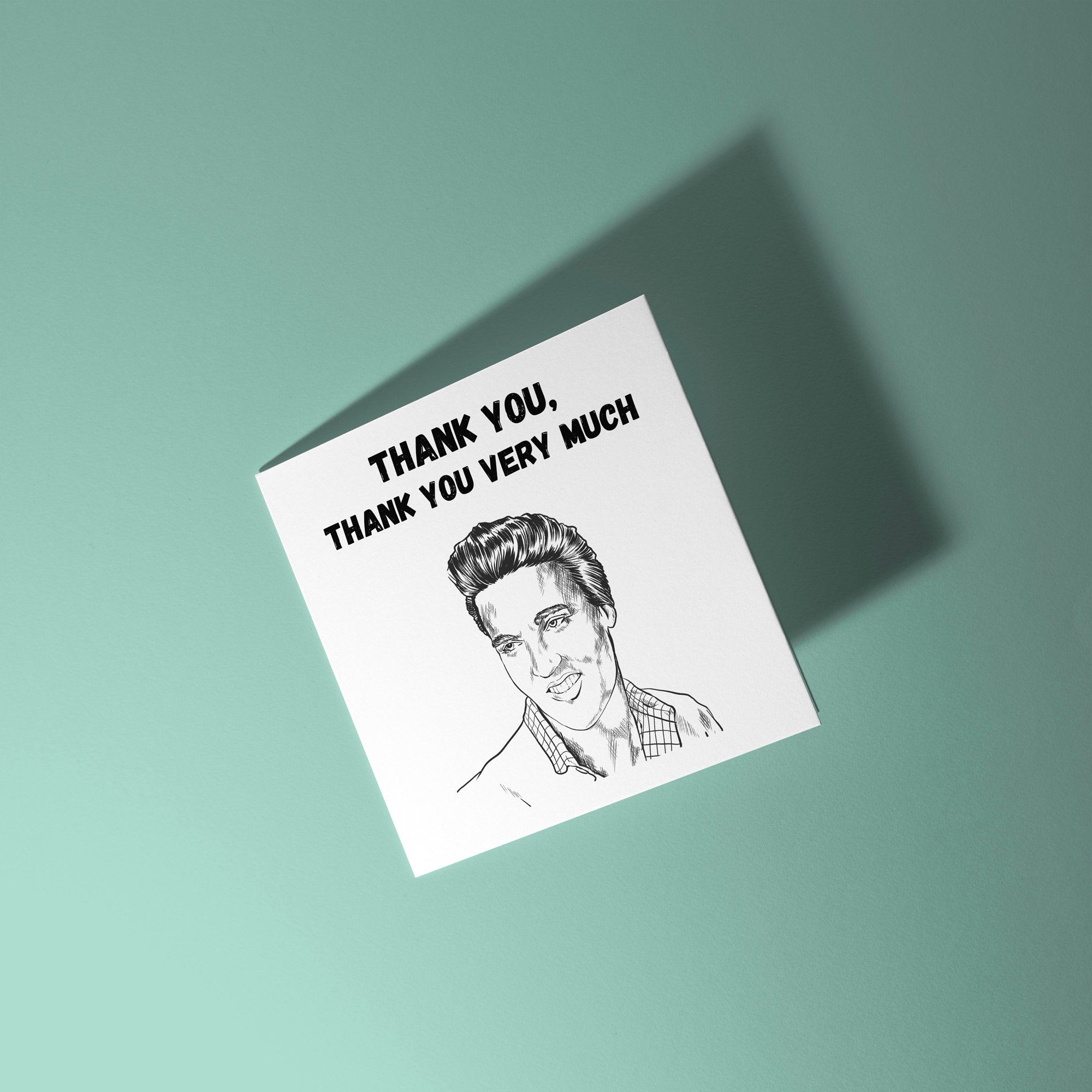 Thank You Very Much Elvis Presley - Thank You Card