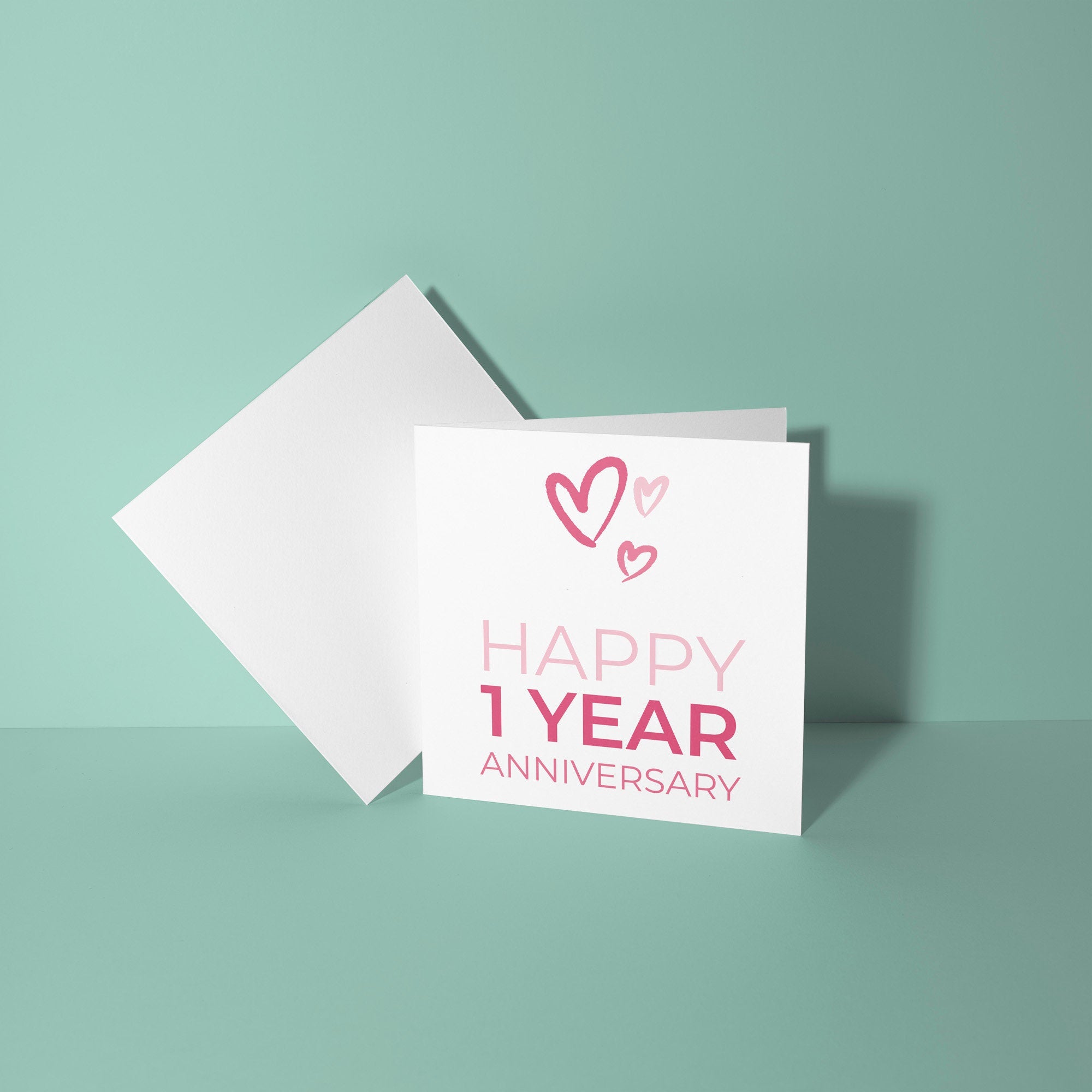 Happy One Year Anniversary Card - 1st Anniversary Card