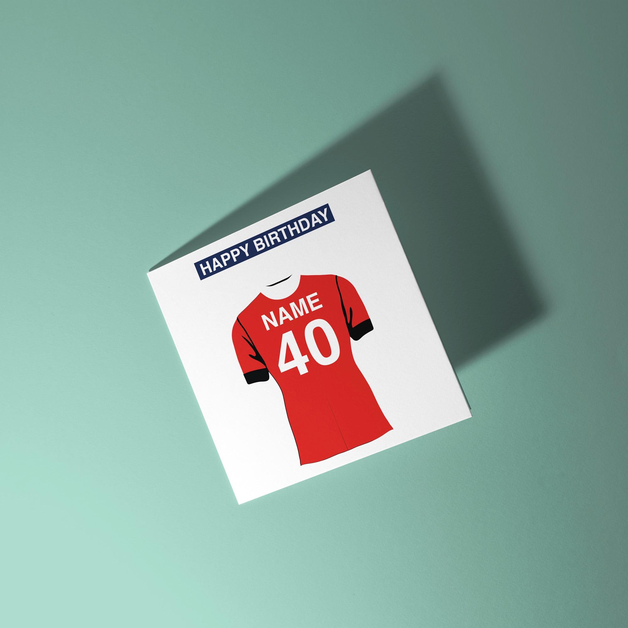 Luton Town F.C. Themed Personalised Birthday Card - Birthday Card